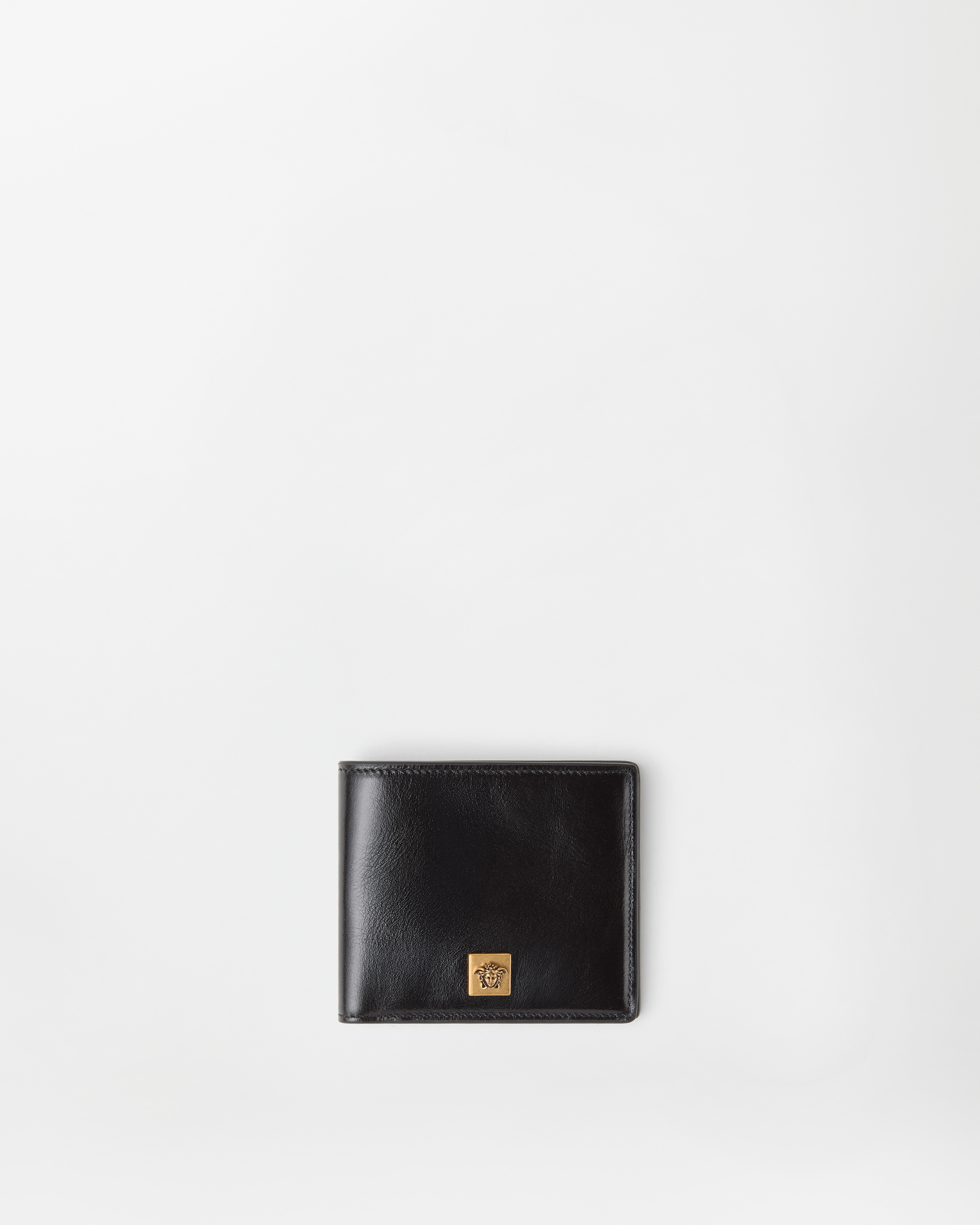 Versace Severine Leather Wallet In Black