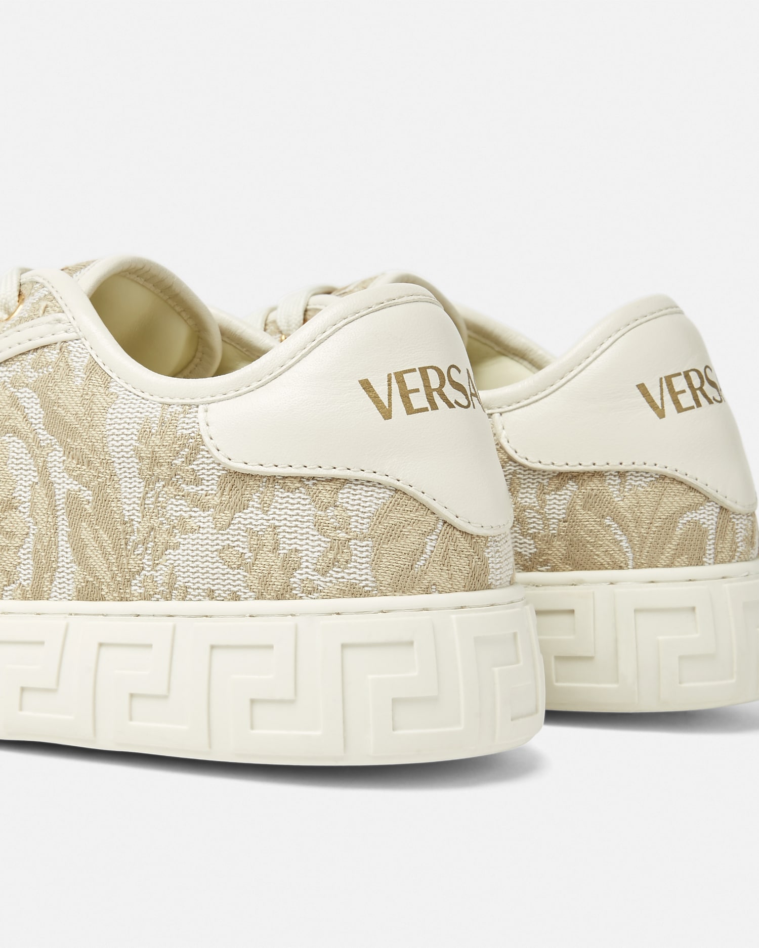 Greca Jacquard Canvas Sneakers