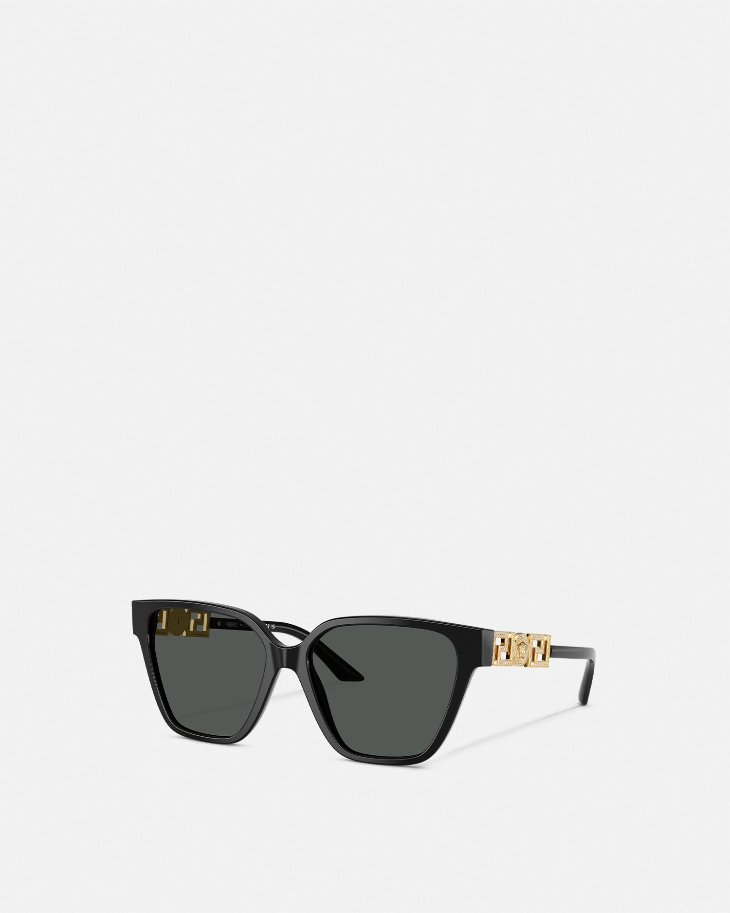 Versace Greca Strass Butterfly Sunglasses In Black