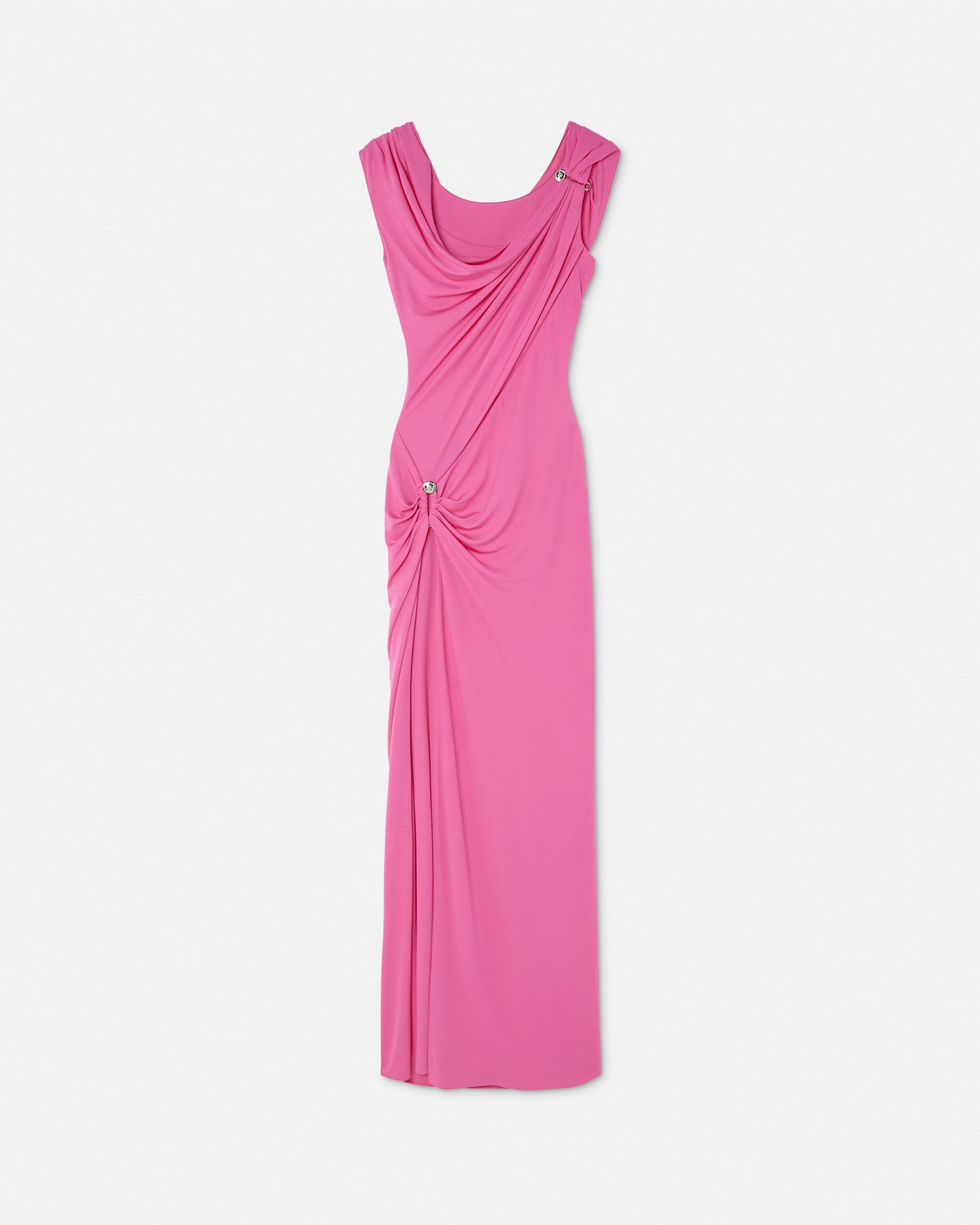 Versace Safety Pin Gathered Gown