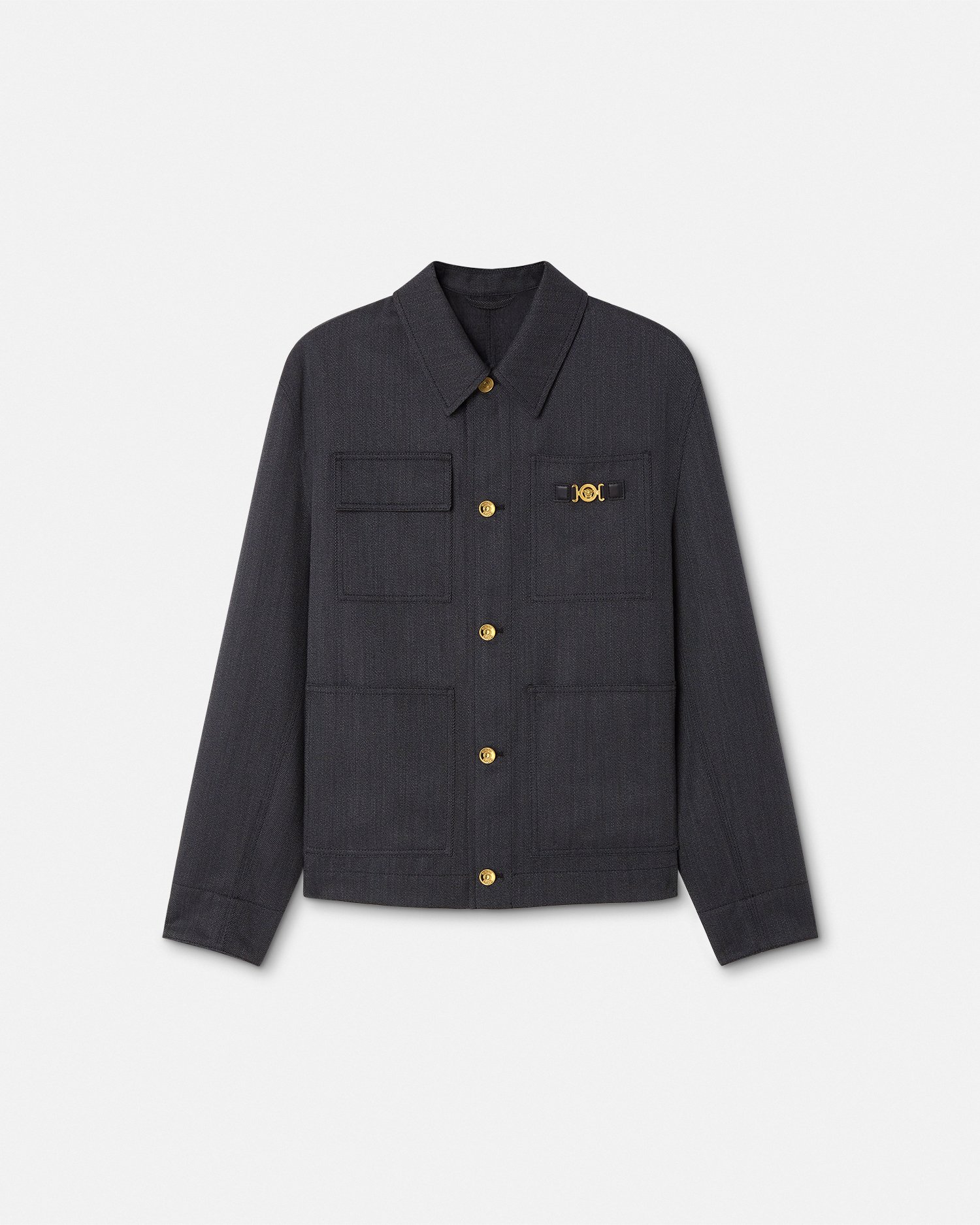 Versace Veste Mouliné Wool Carpenter