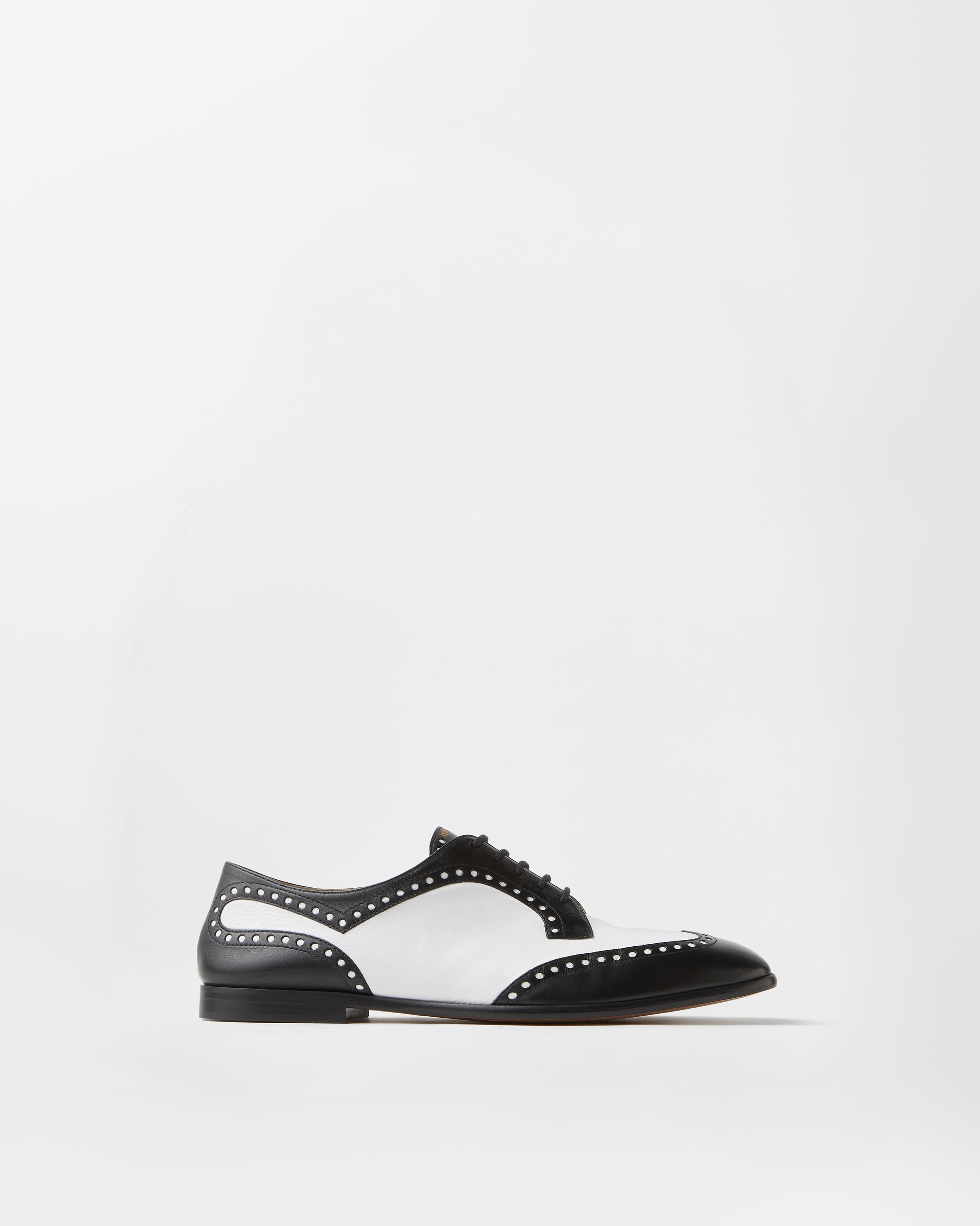 Versace Mick Chaussures Derby En Cuir In Black
