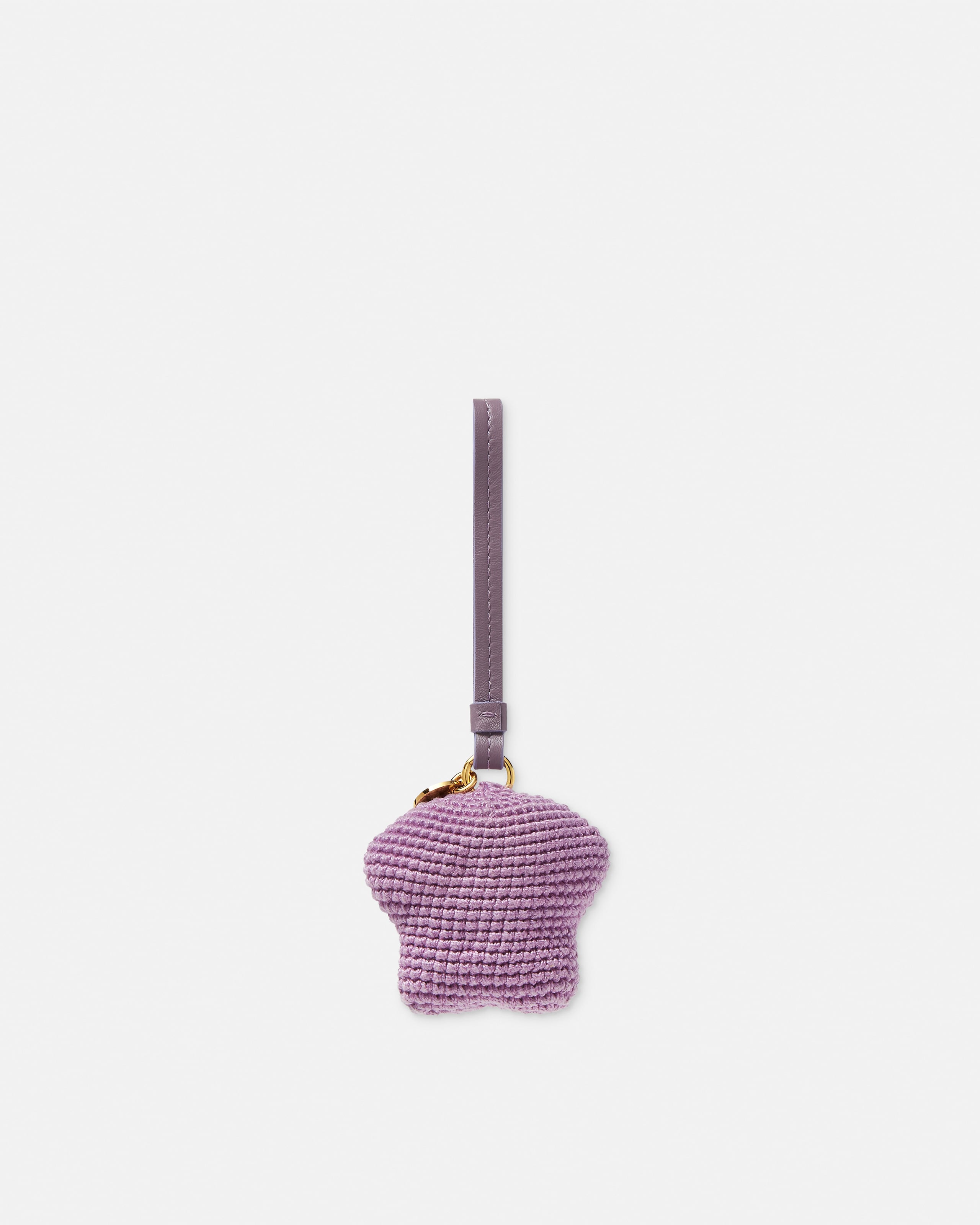Medusa Fluffy Crochet Charm Purple | VERSACE US
