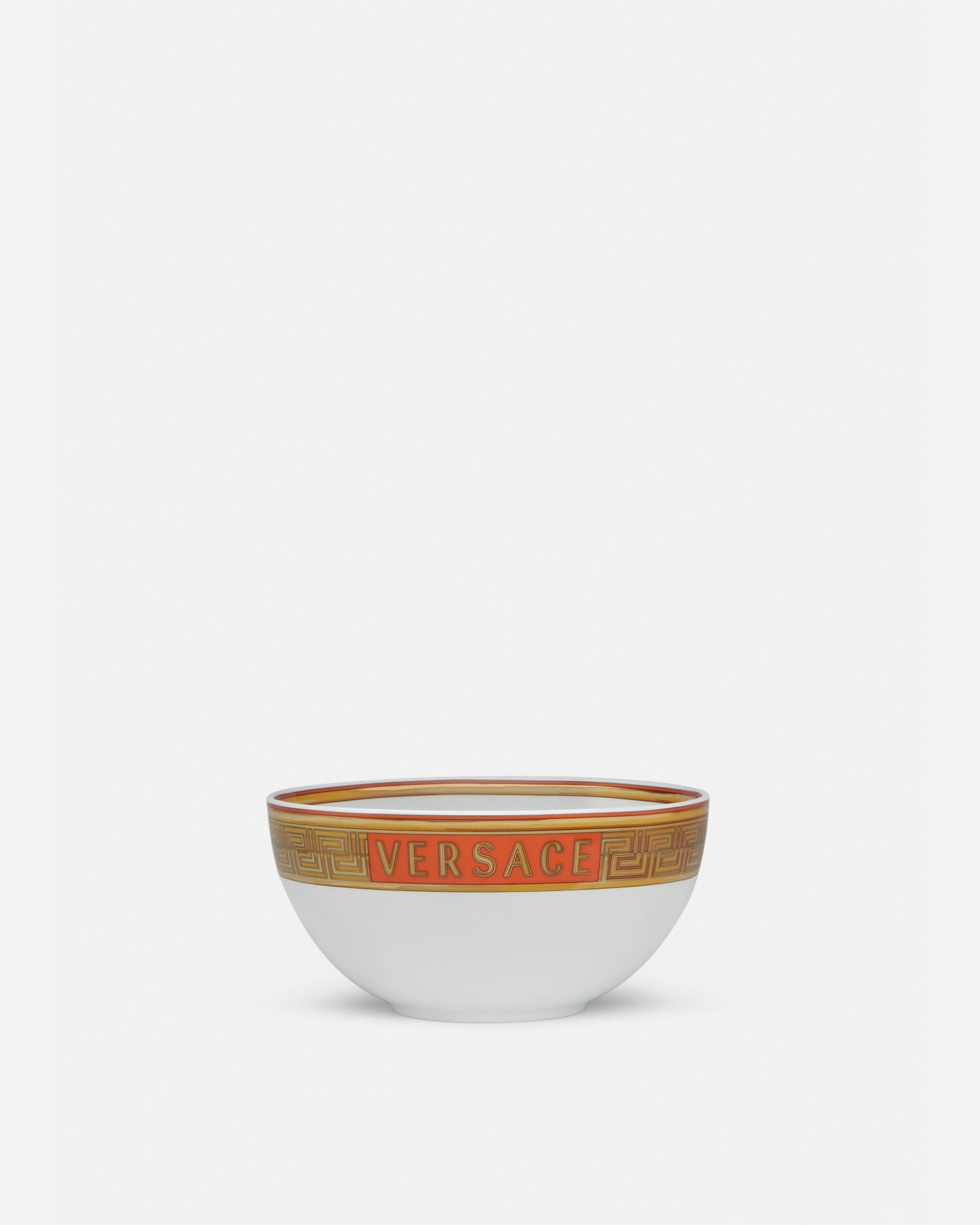 Versace Porcellane E Cristalli Medusa Amplified Bowl In Orange