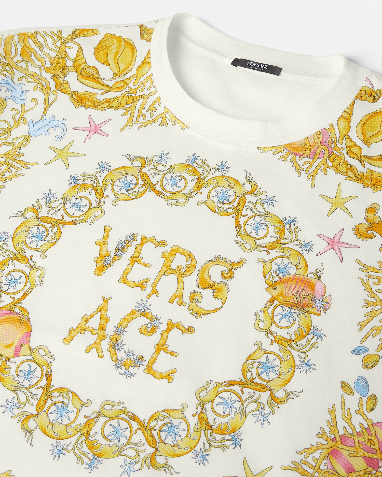 Underwater Barocco Crop T-Shirt