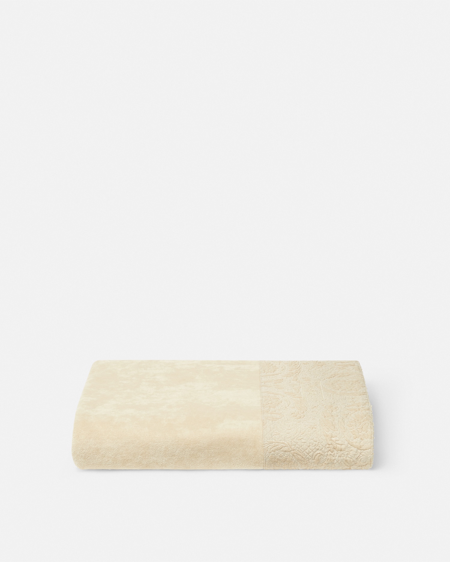 Versace Barocco Serviette De Bain In Beige