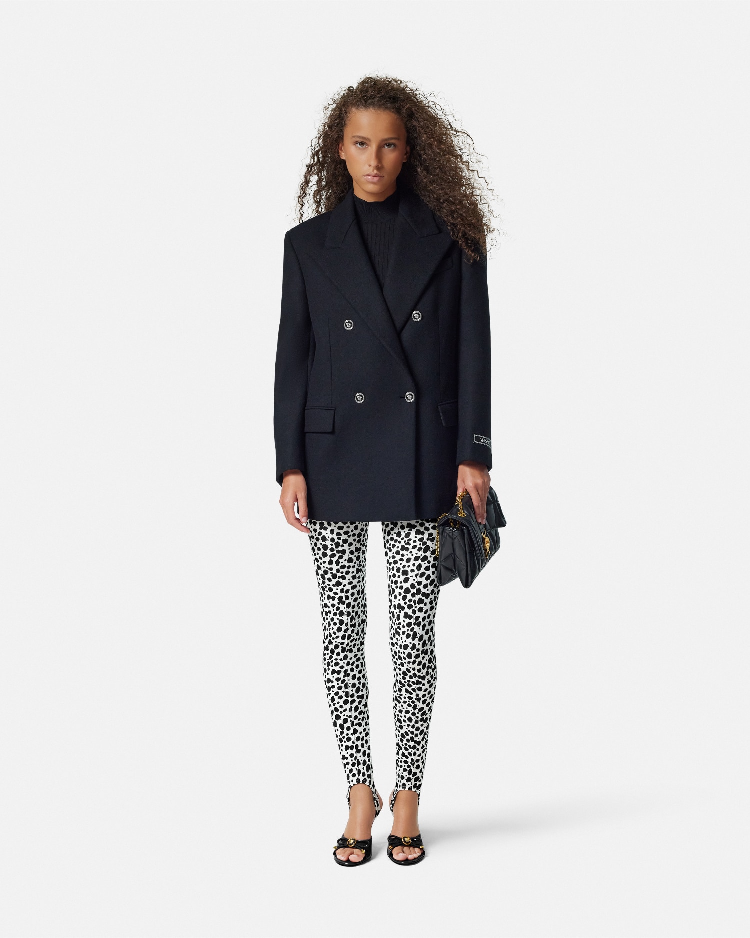Versace Dalmatian Legging Fuseau In Imprimer