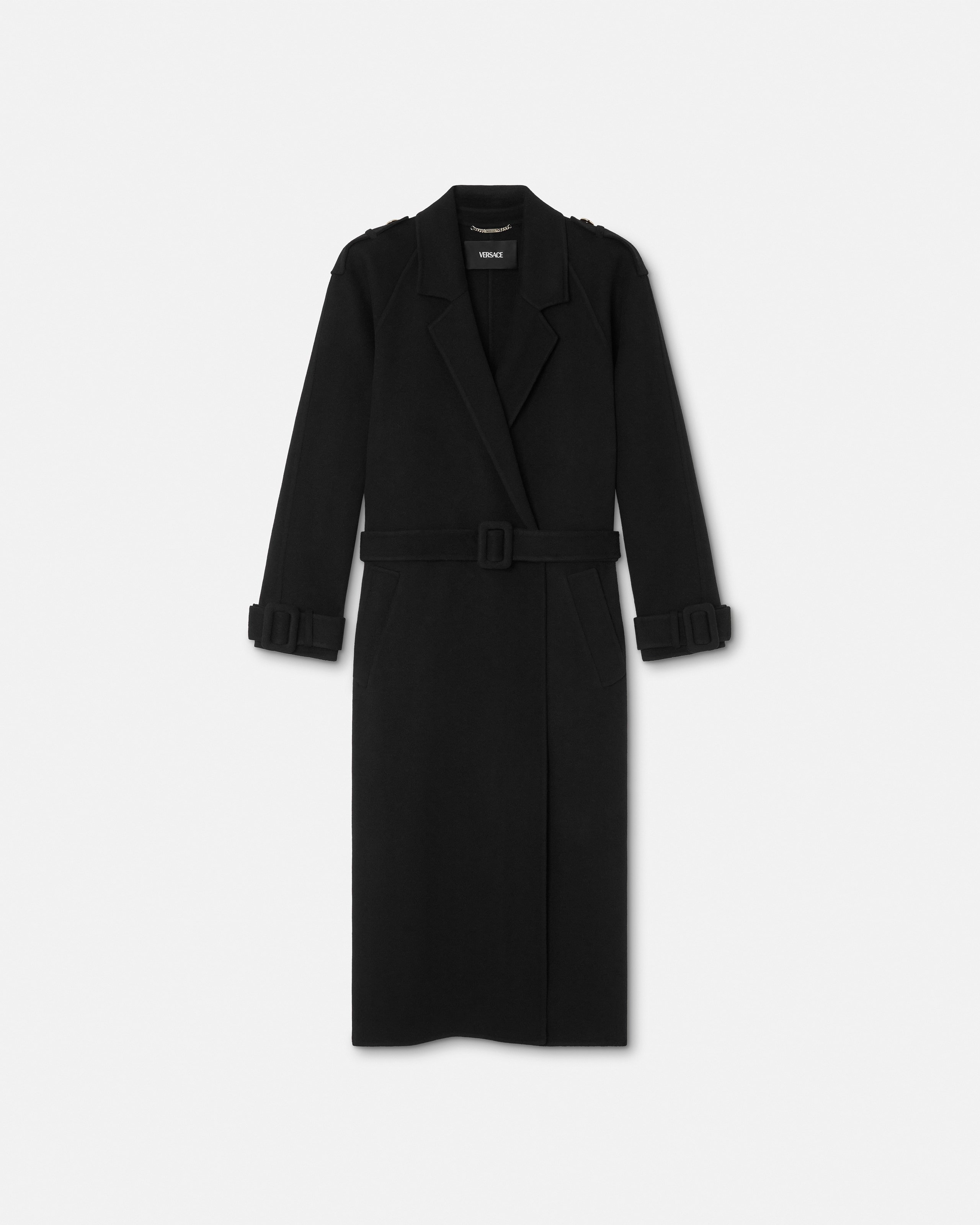 Wool-Cashmere Belted Coat