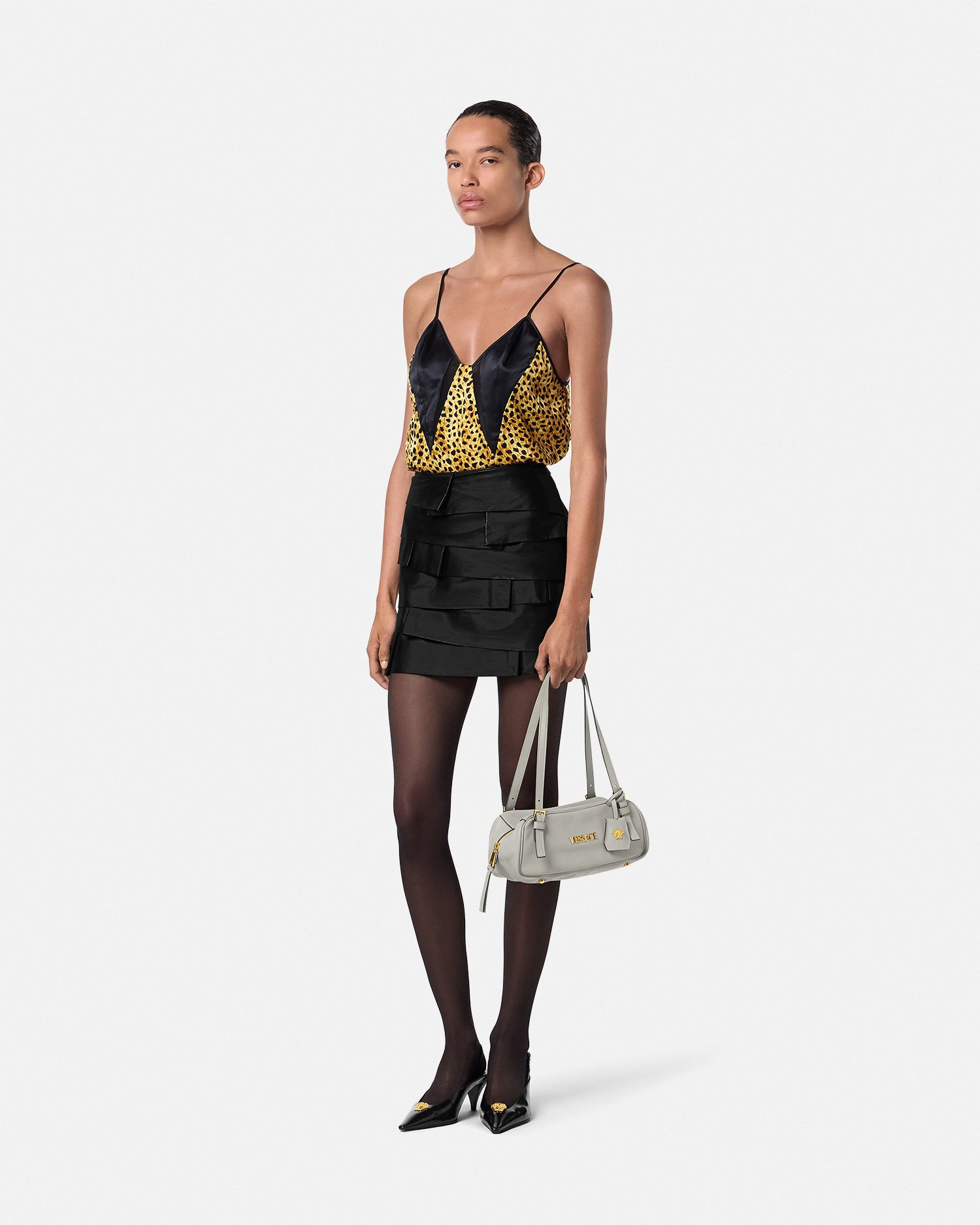 Cheetah Allover Silk Slip Camisole