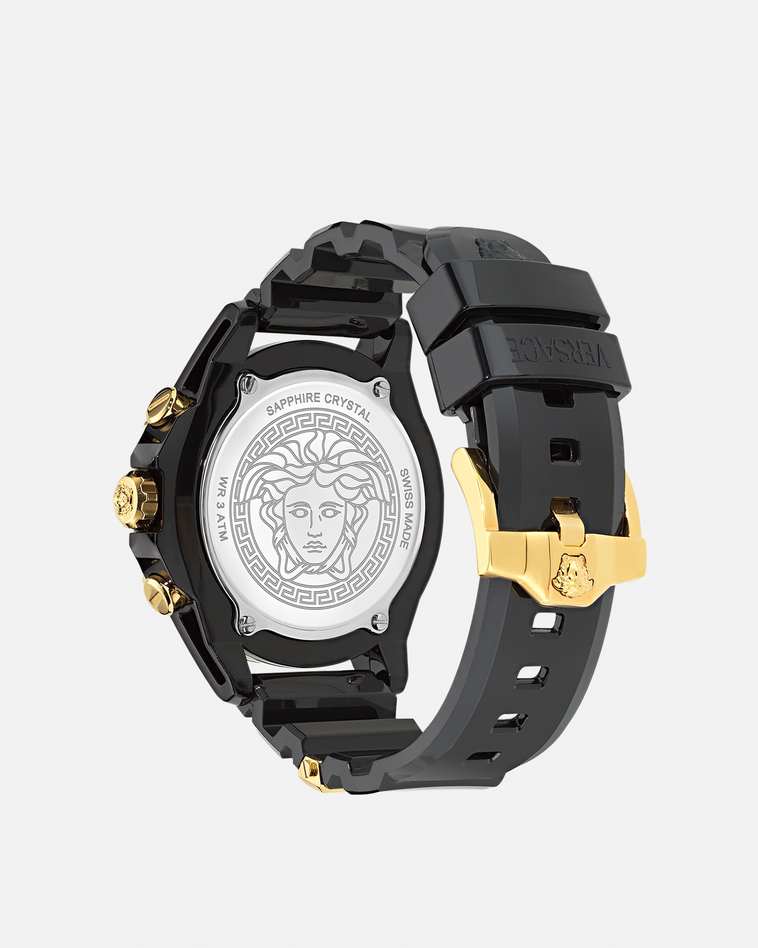 Versace Icon Active Watch In Black