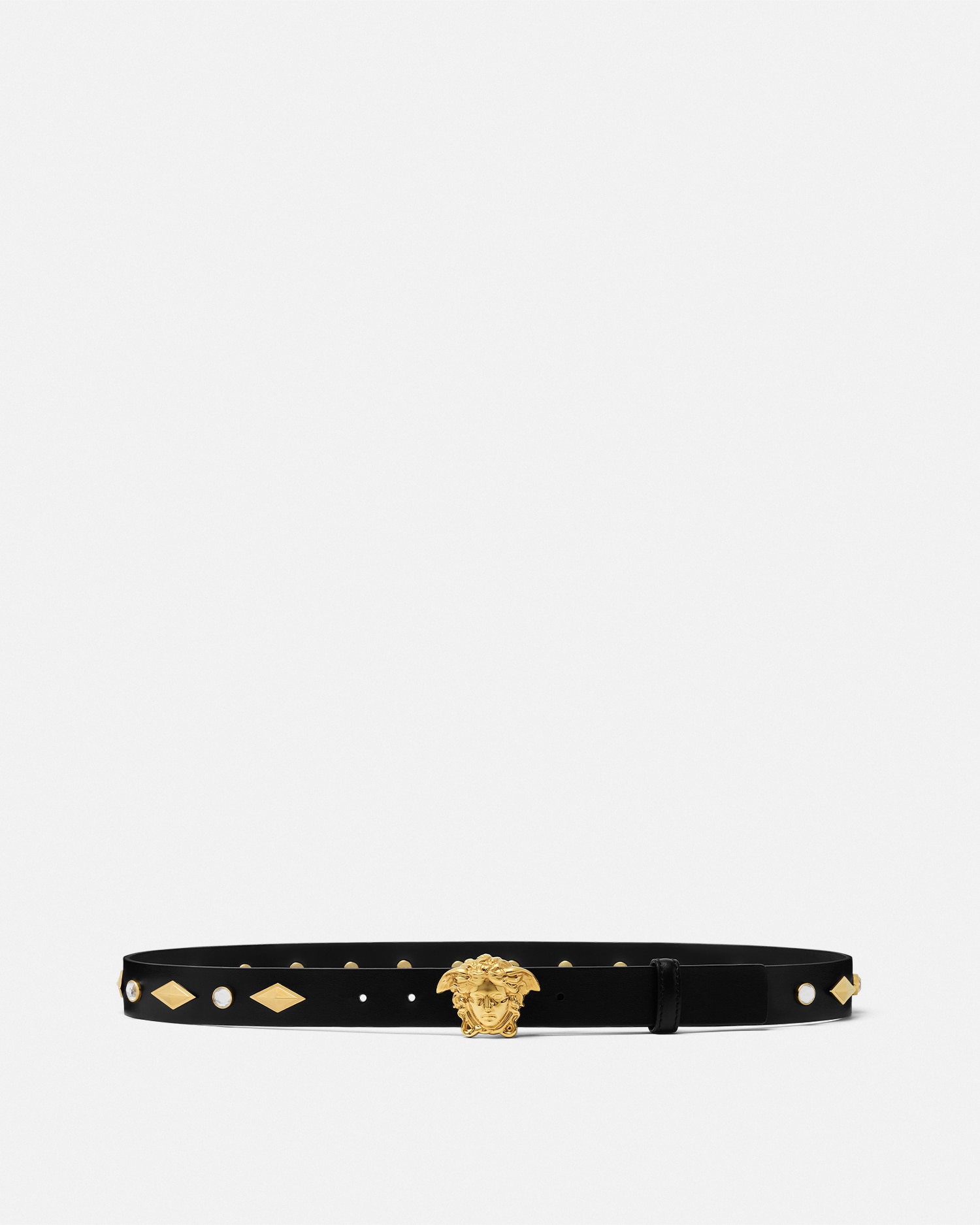 Versace La Medusa Ceinture À Cristaux 3 Cm