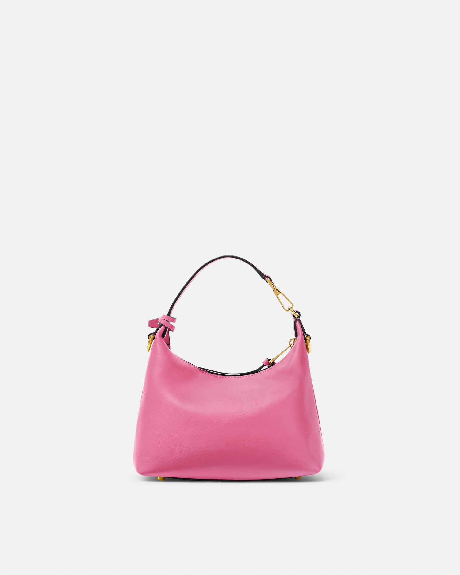 Versace Tag Nappa Hobo Bag Pink | VERSACE US