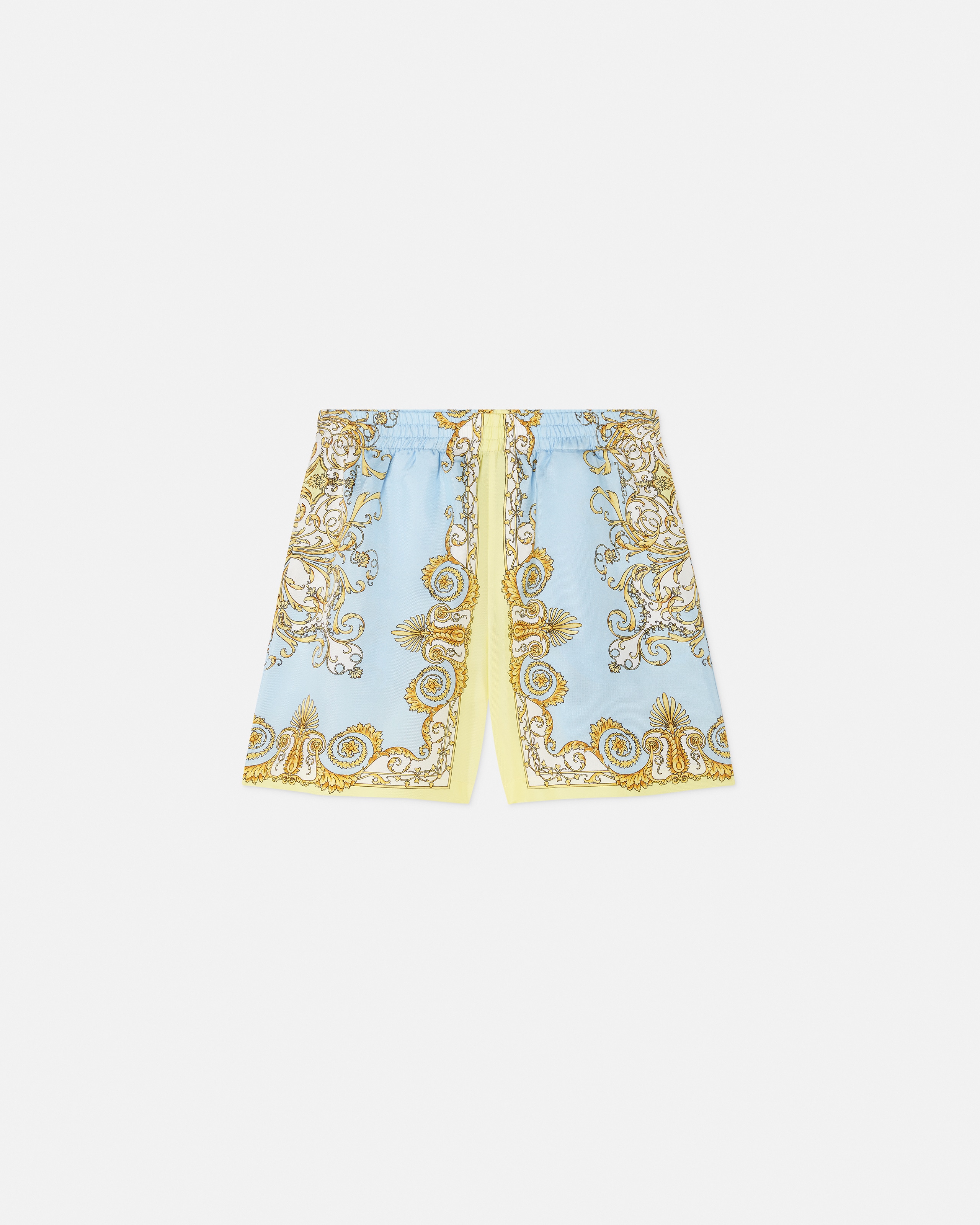 Kids Printed Silk Twill Shorts