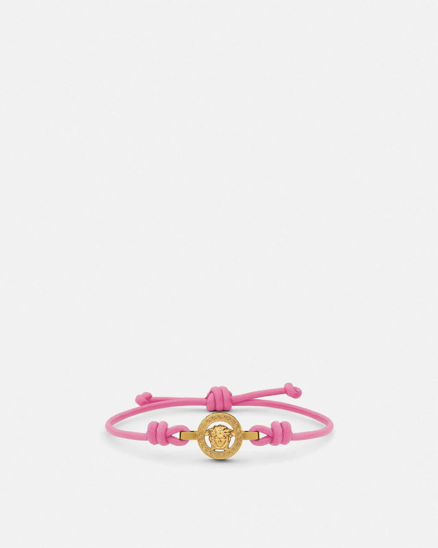 Versace Medusa '95 Bracelet En Cuir In Pink