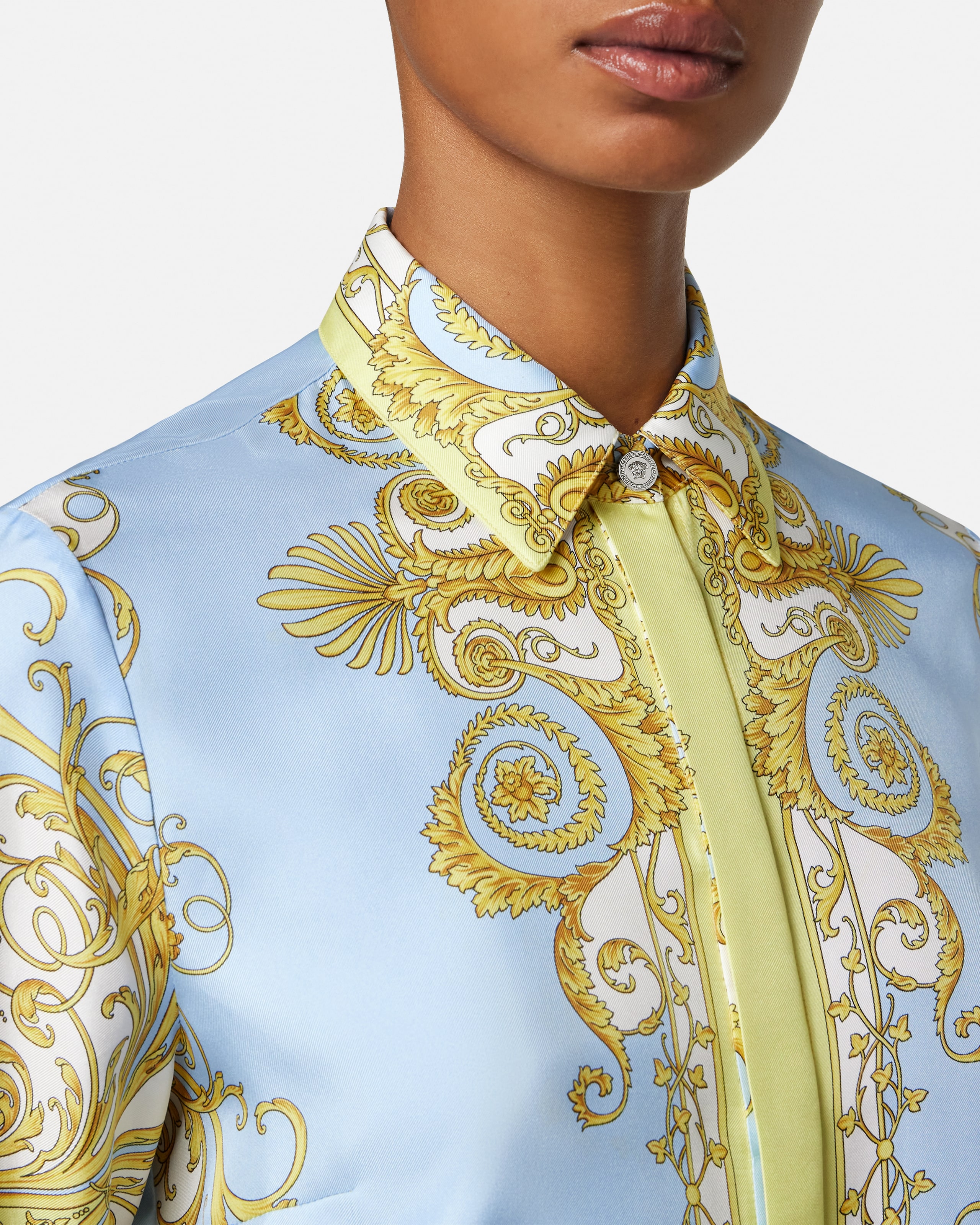 Printed Silk Twill Shirt