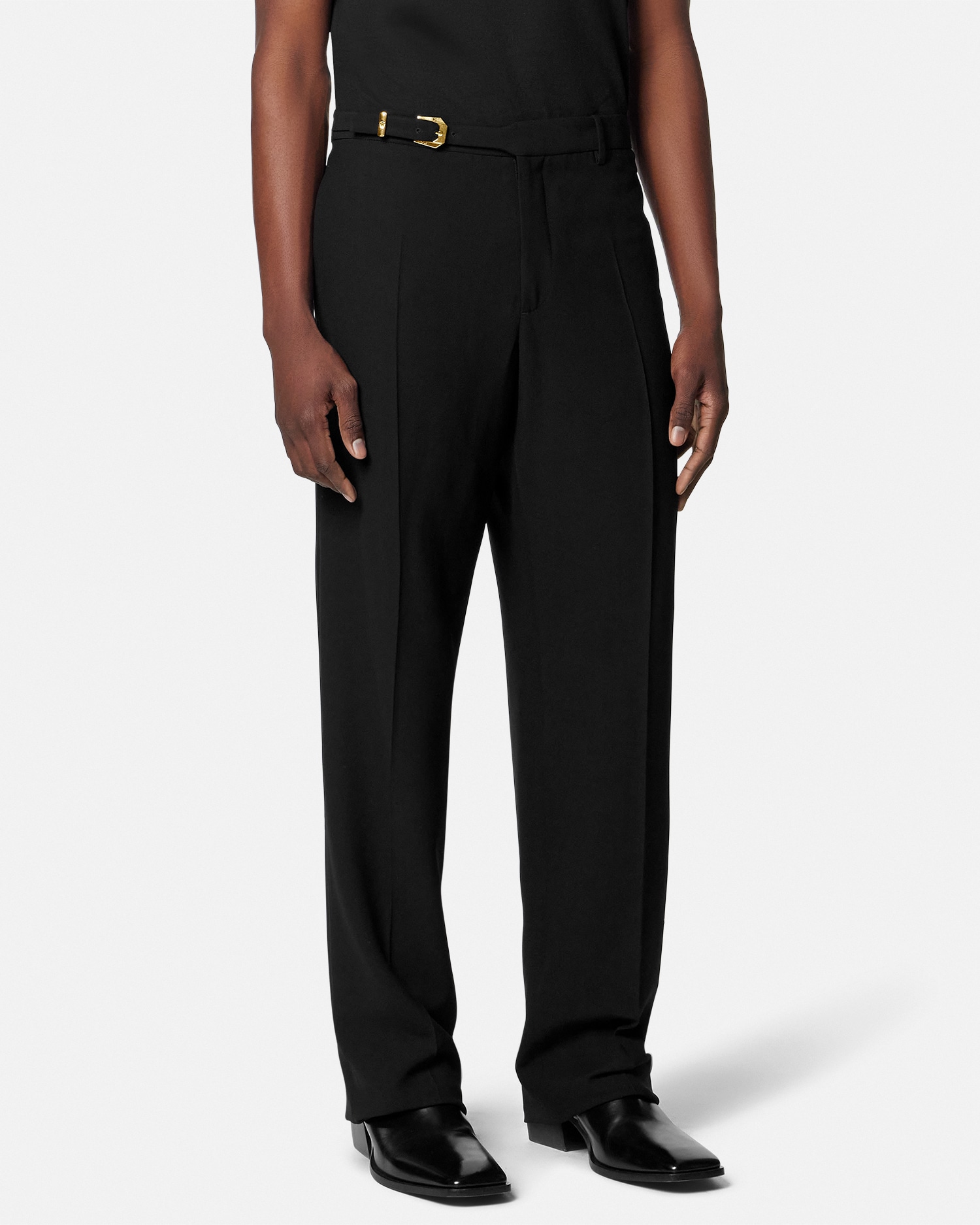 Wool-Blend Formal Pants