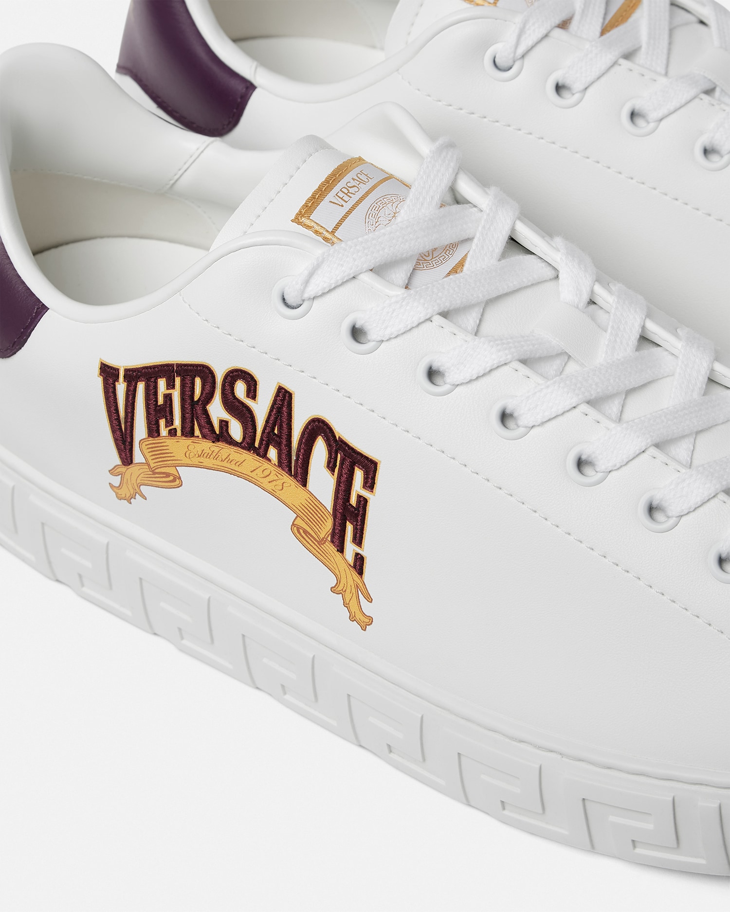 Acanthus Varsity Greca Sneakers