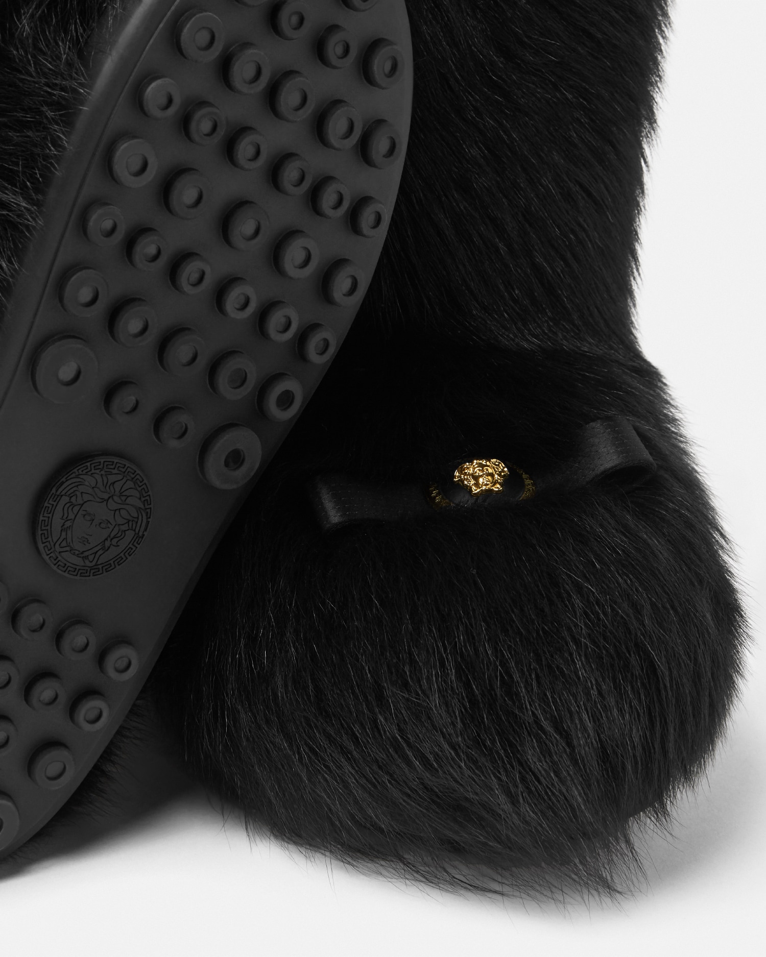 Gianni Ribbon Shearling Boots