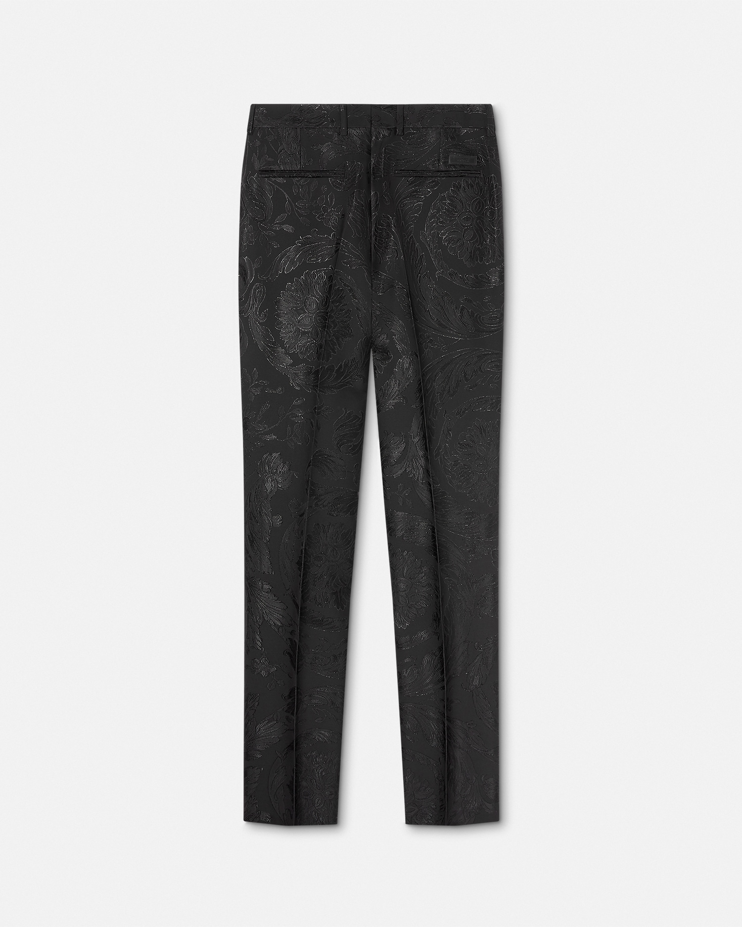 Barocco Jacquard Wool-Blend Formal Pants