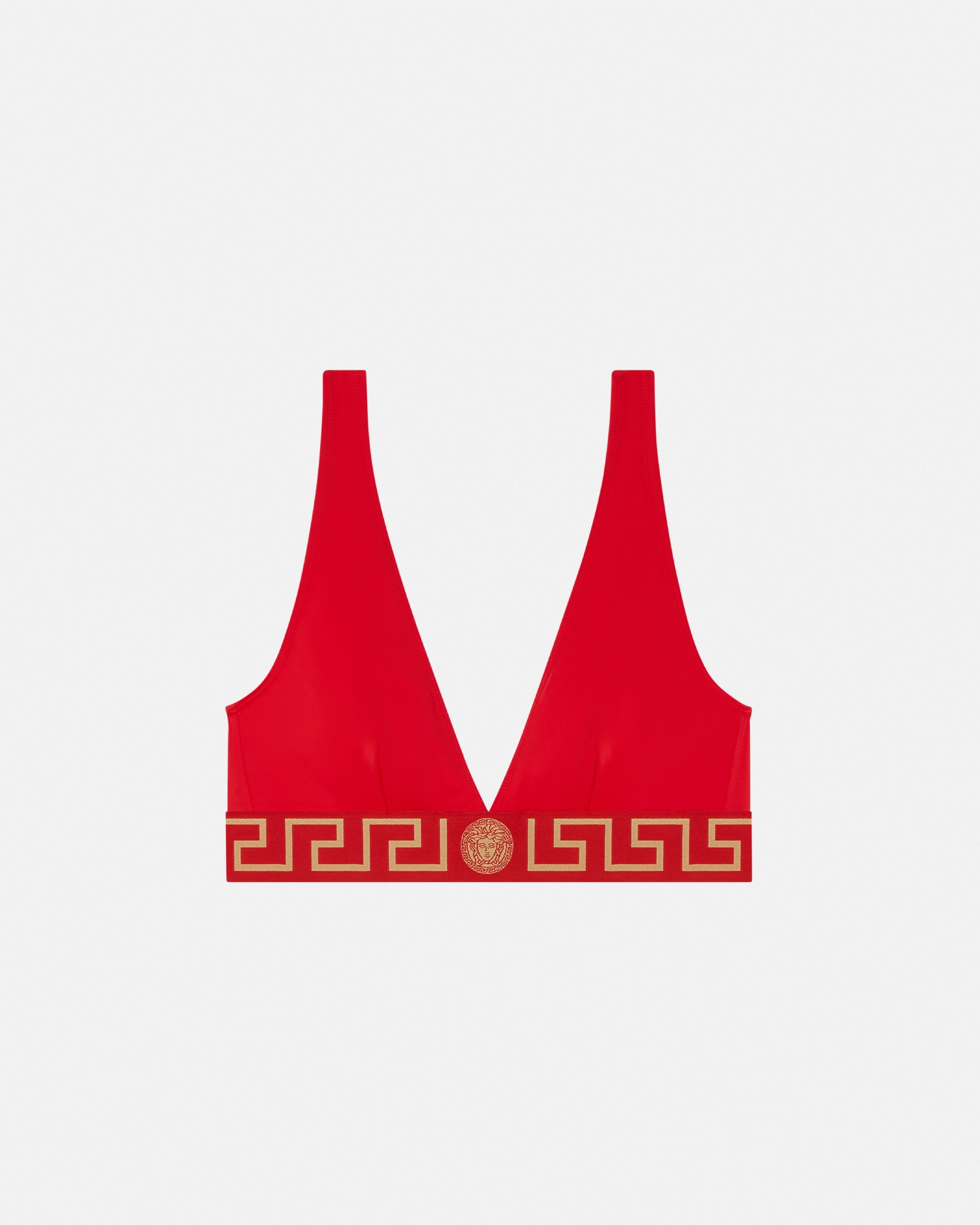 Greca Border Bikini Top | VERSACE US