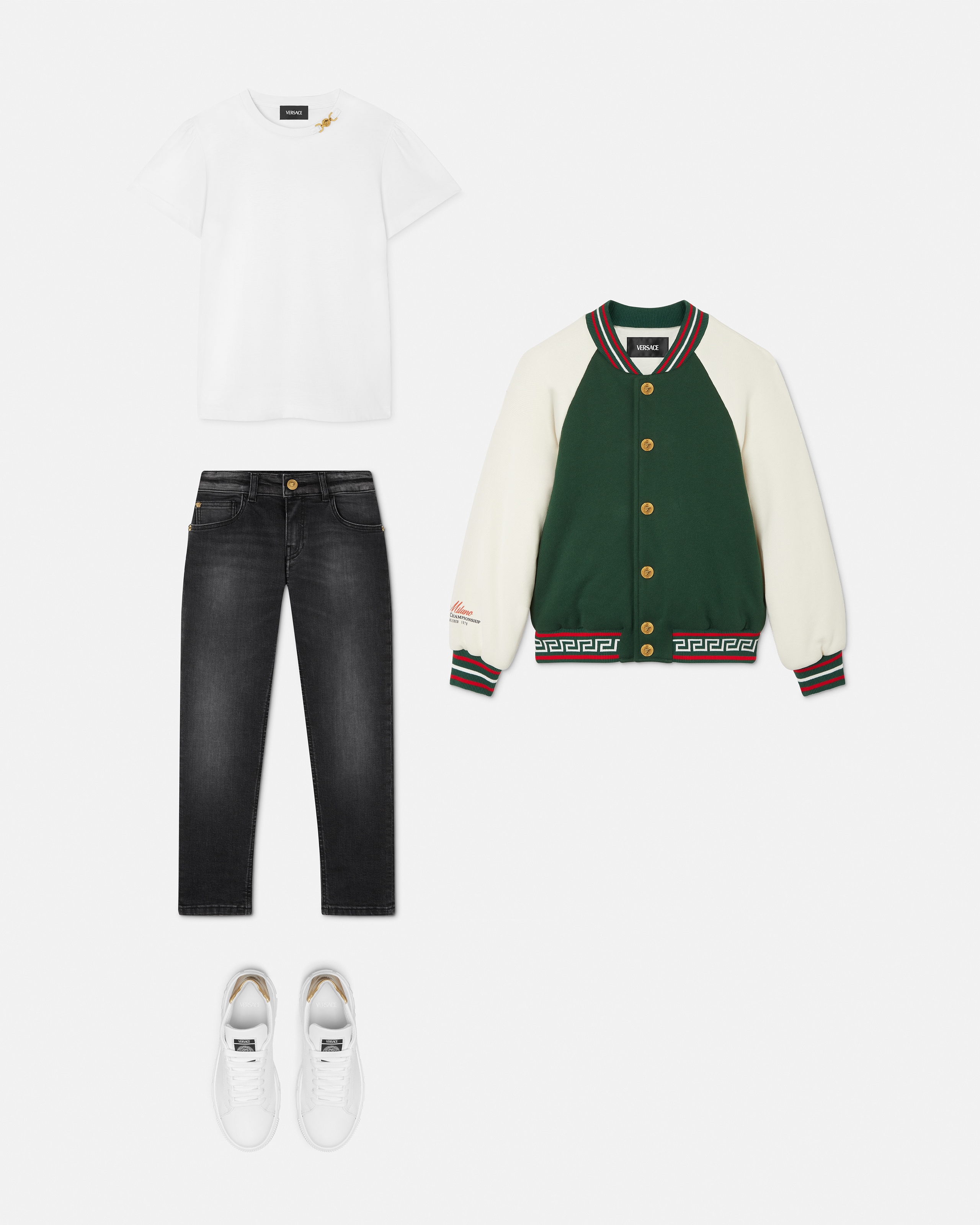 Kids Printed Cotton-Jersey Bomber