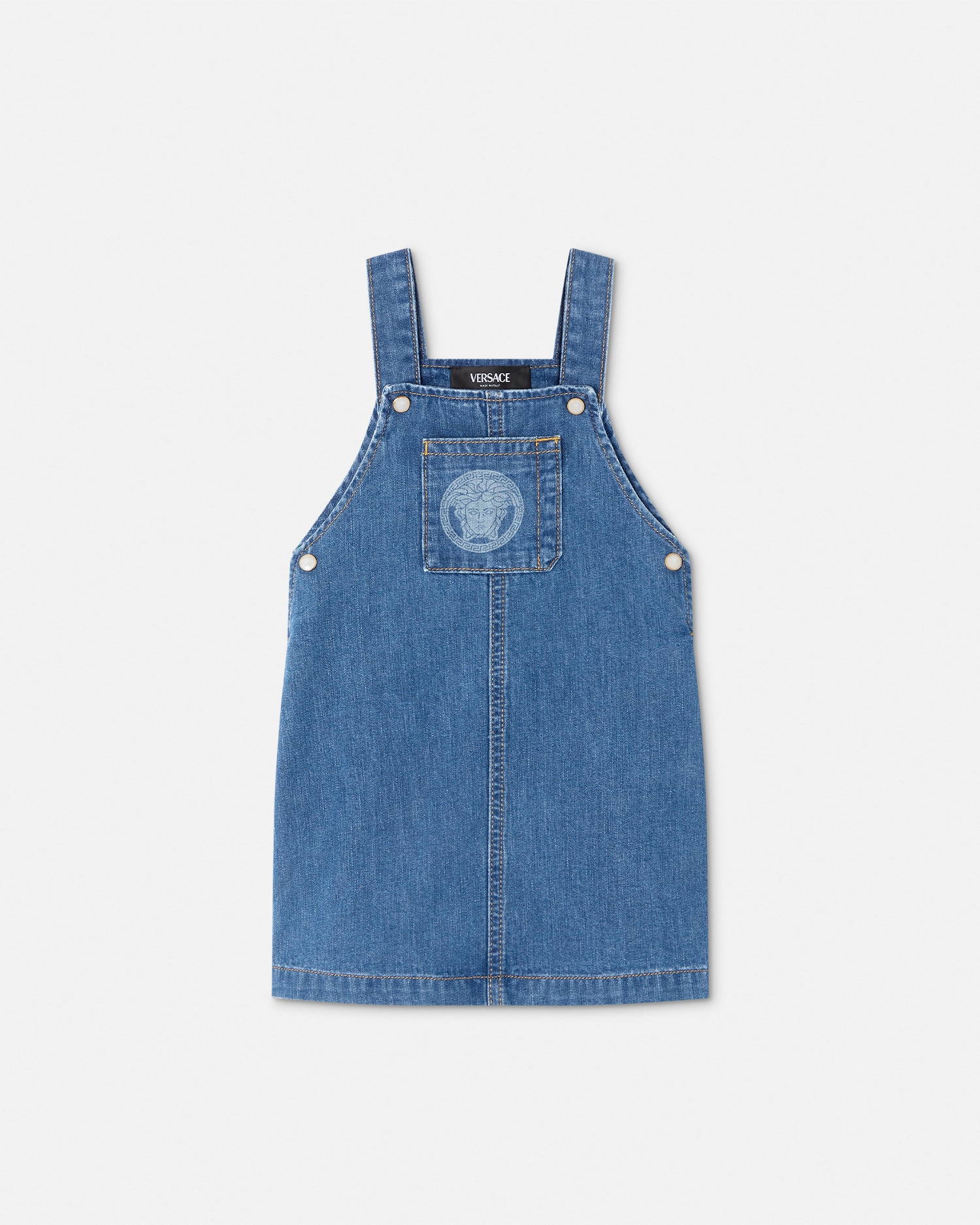 Versace Robe Salopette Kids En Denim