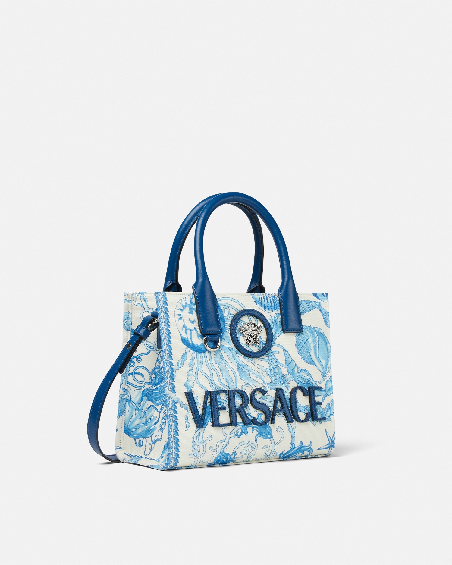 Versace Underwater Barocco La Medusa Mini Tote Bag