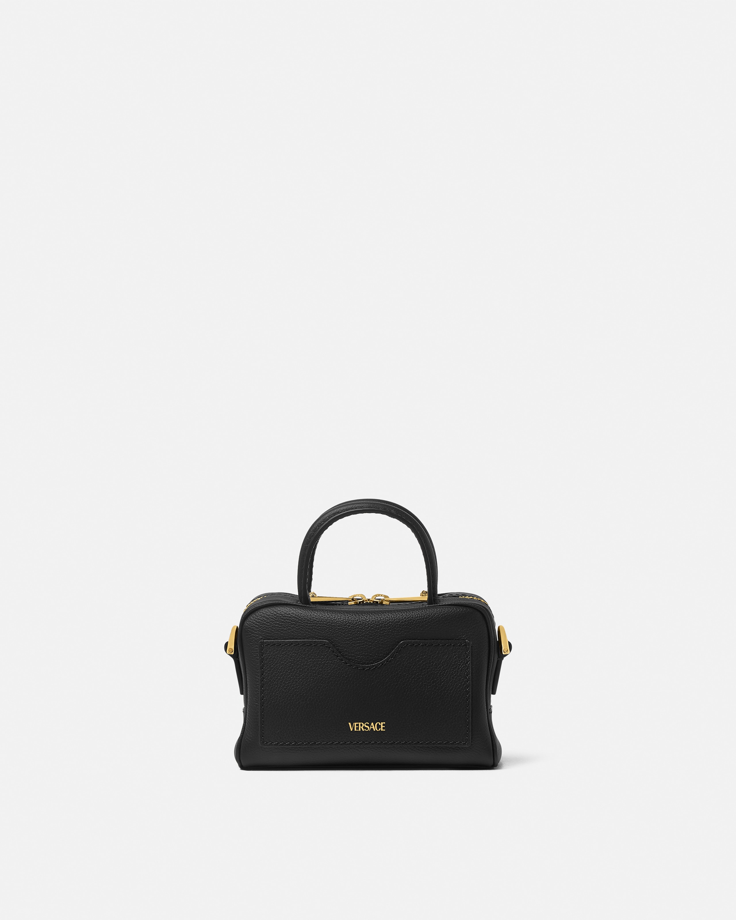 La Medusa Leather Mini Boston Bag