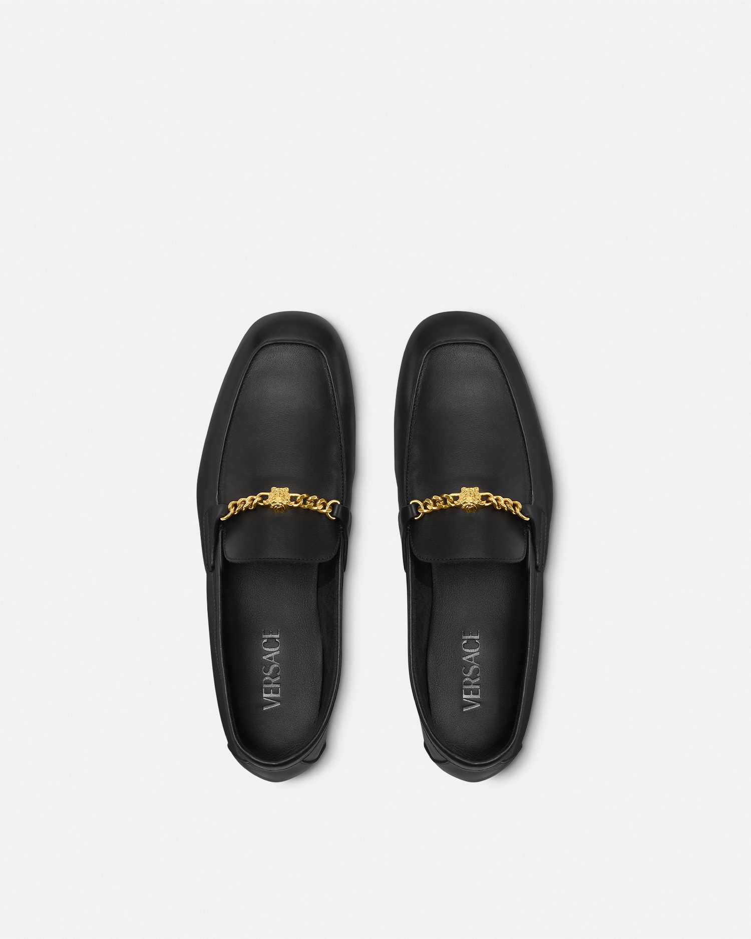 Medusa Leather Slippers