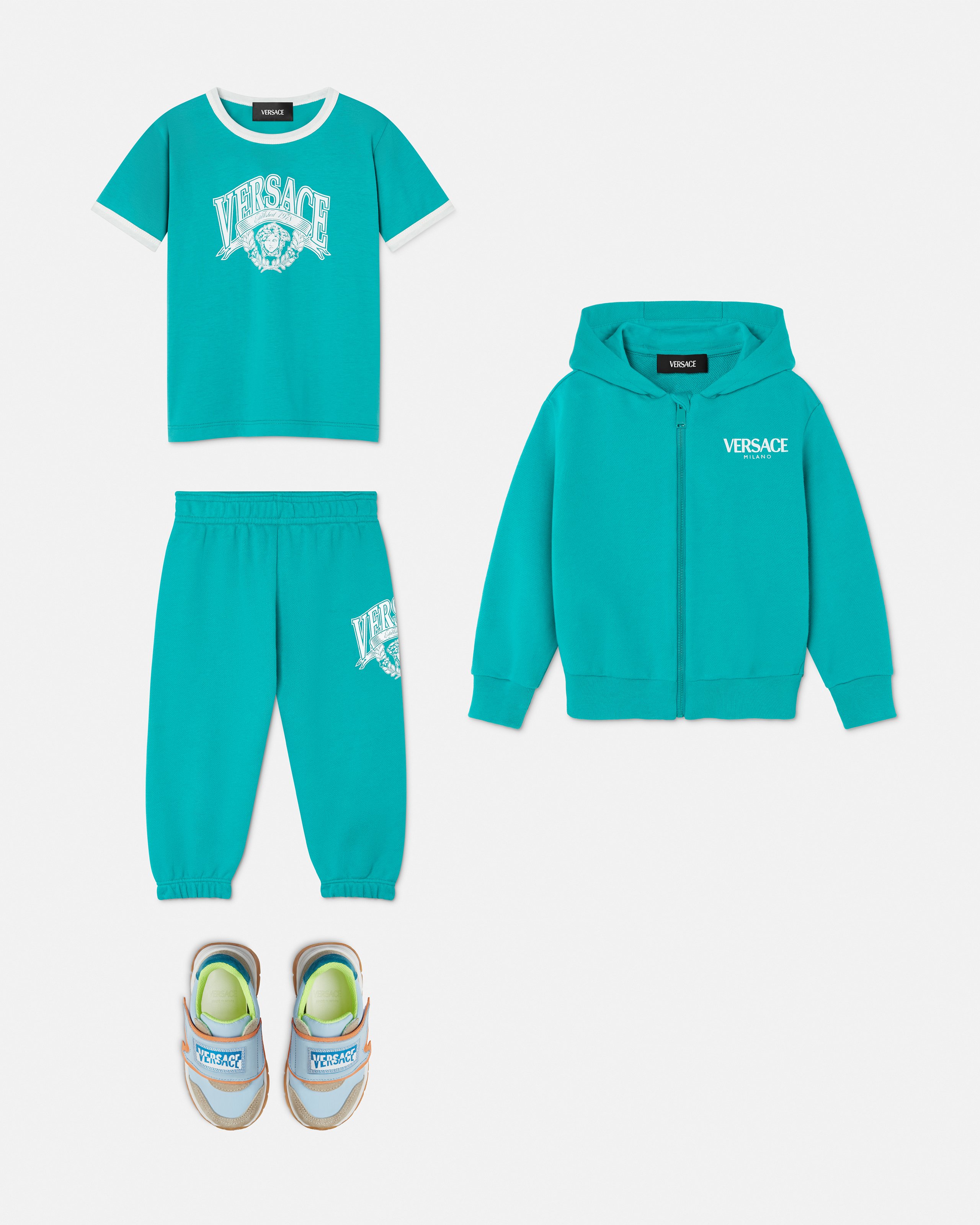 Kids Printed Cotton-Jersey Sweatpants