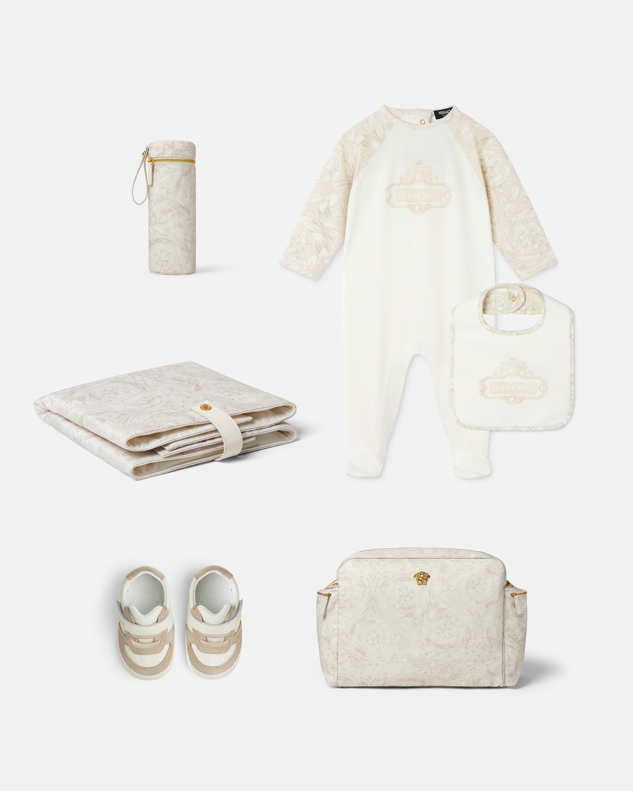 Baby Printed Cotton-Jersey Sleepsuit