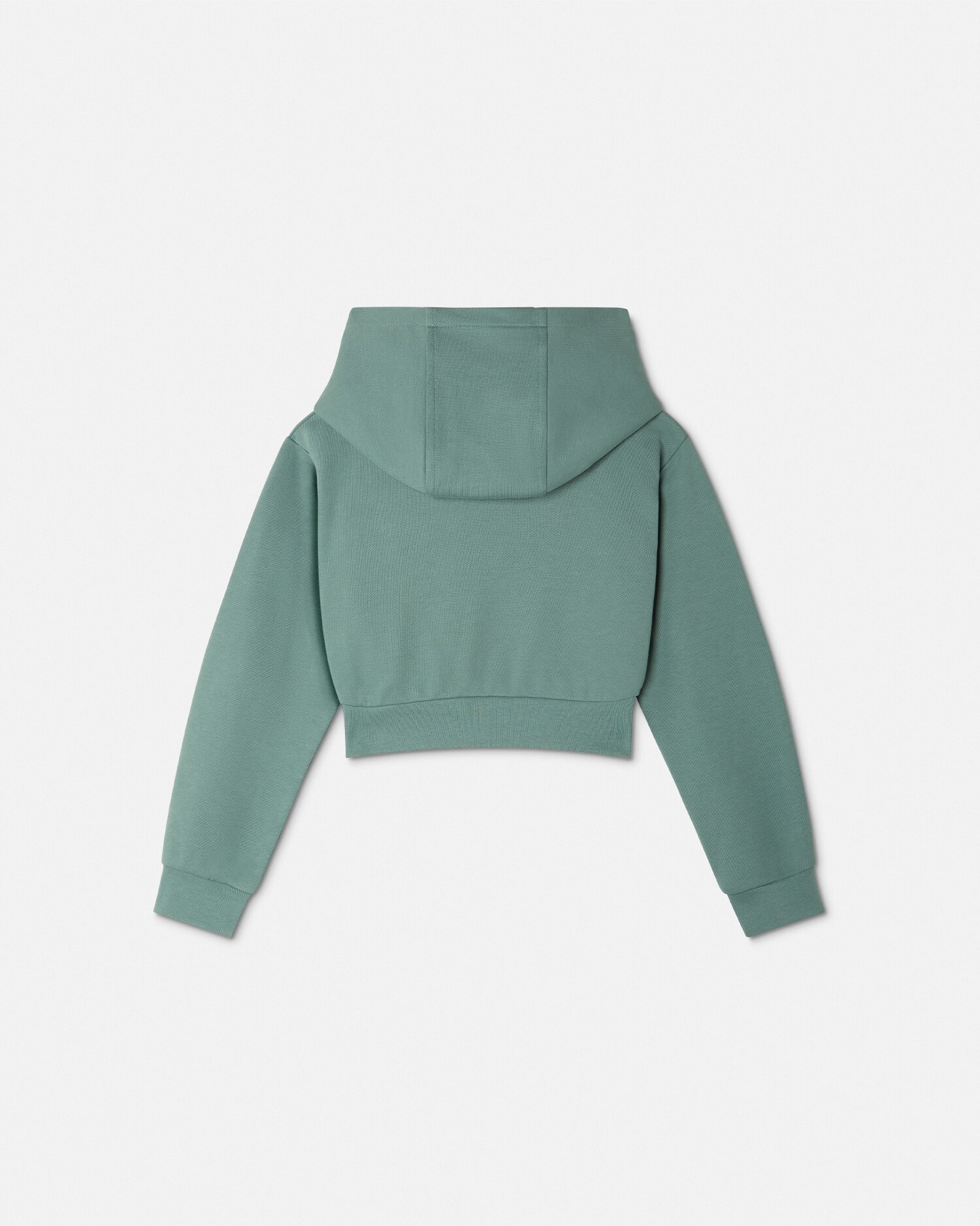 Versace Embroidered Floral Logo Kids Hoodie In Vert