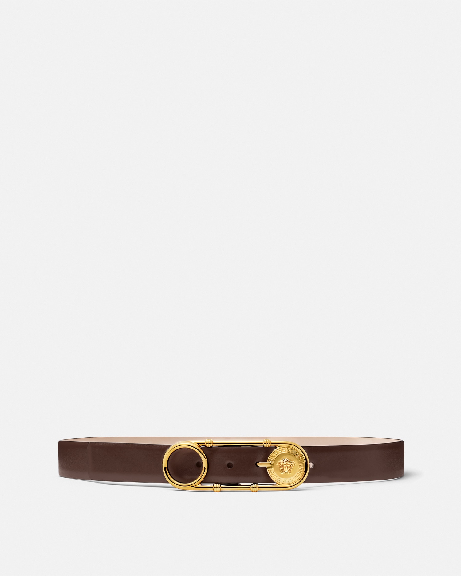 Versace Ceinture En Cuir Safety Pin