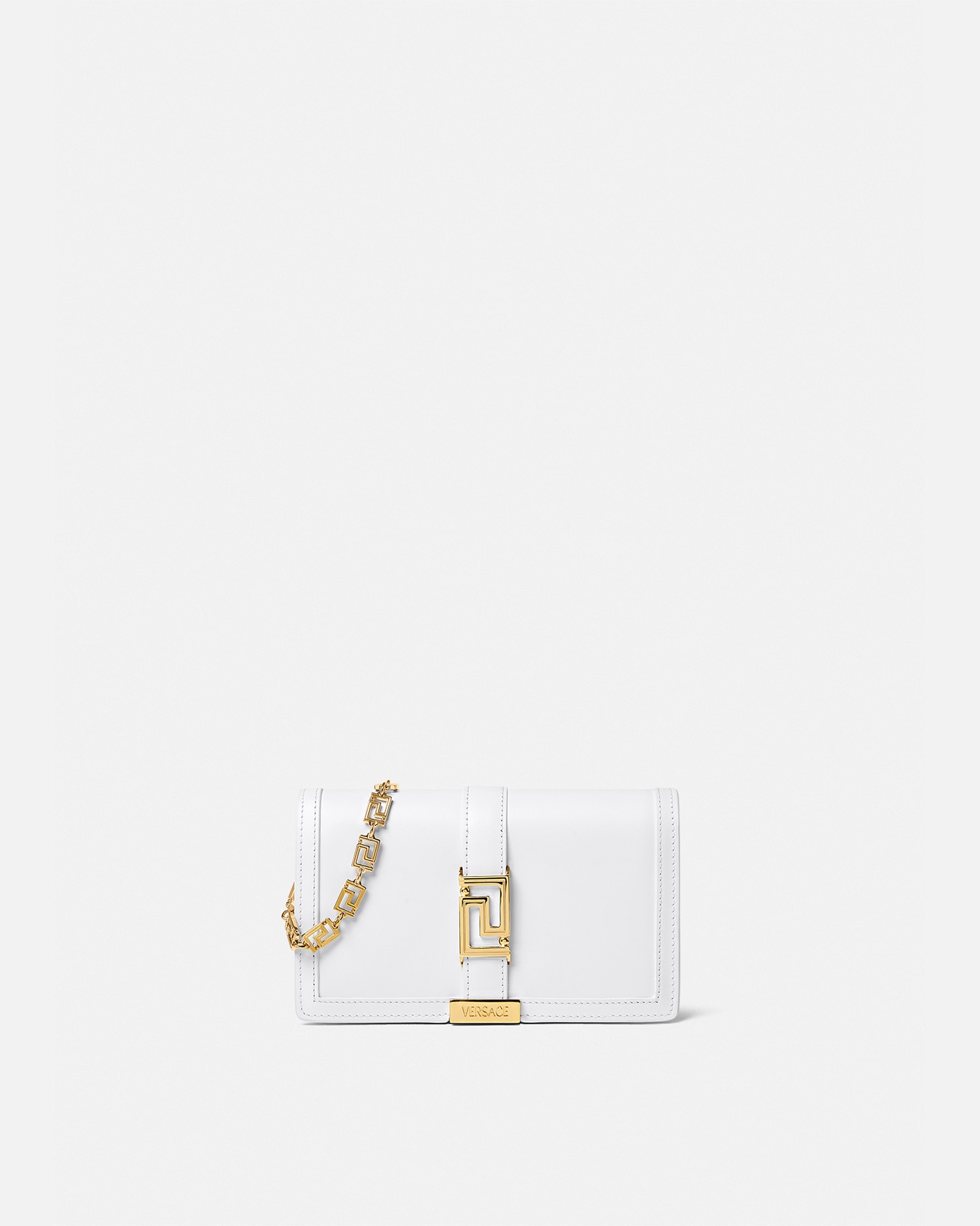 Versace Greca Goddess Mini Bag In White