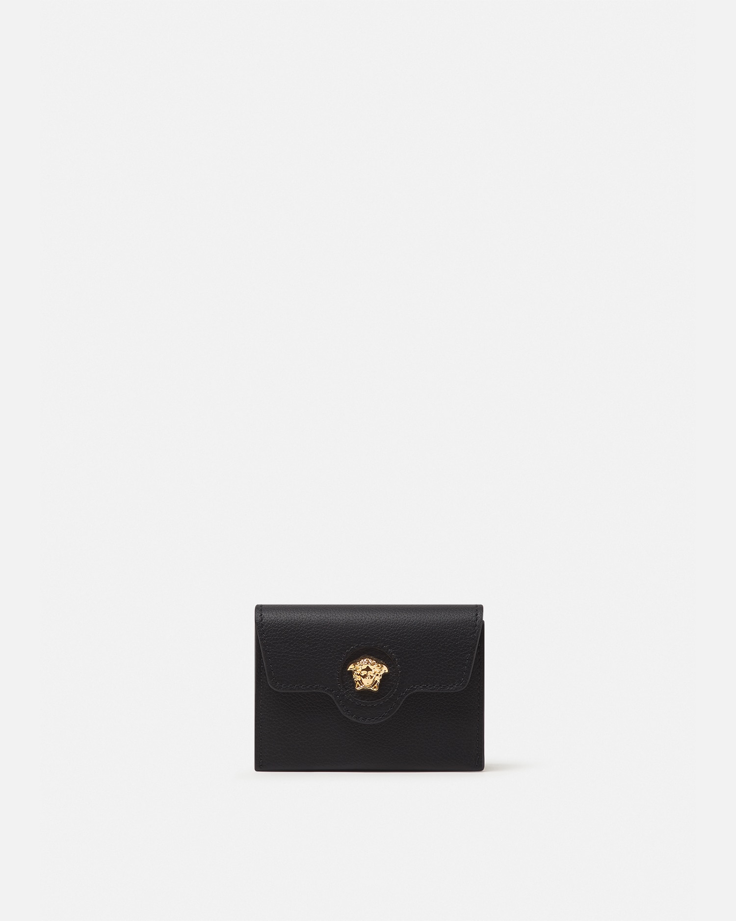 Versace La Medusa Card Holder In Black