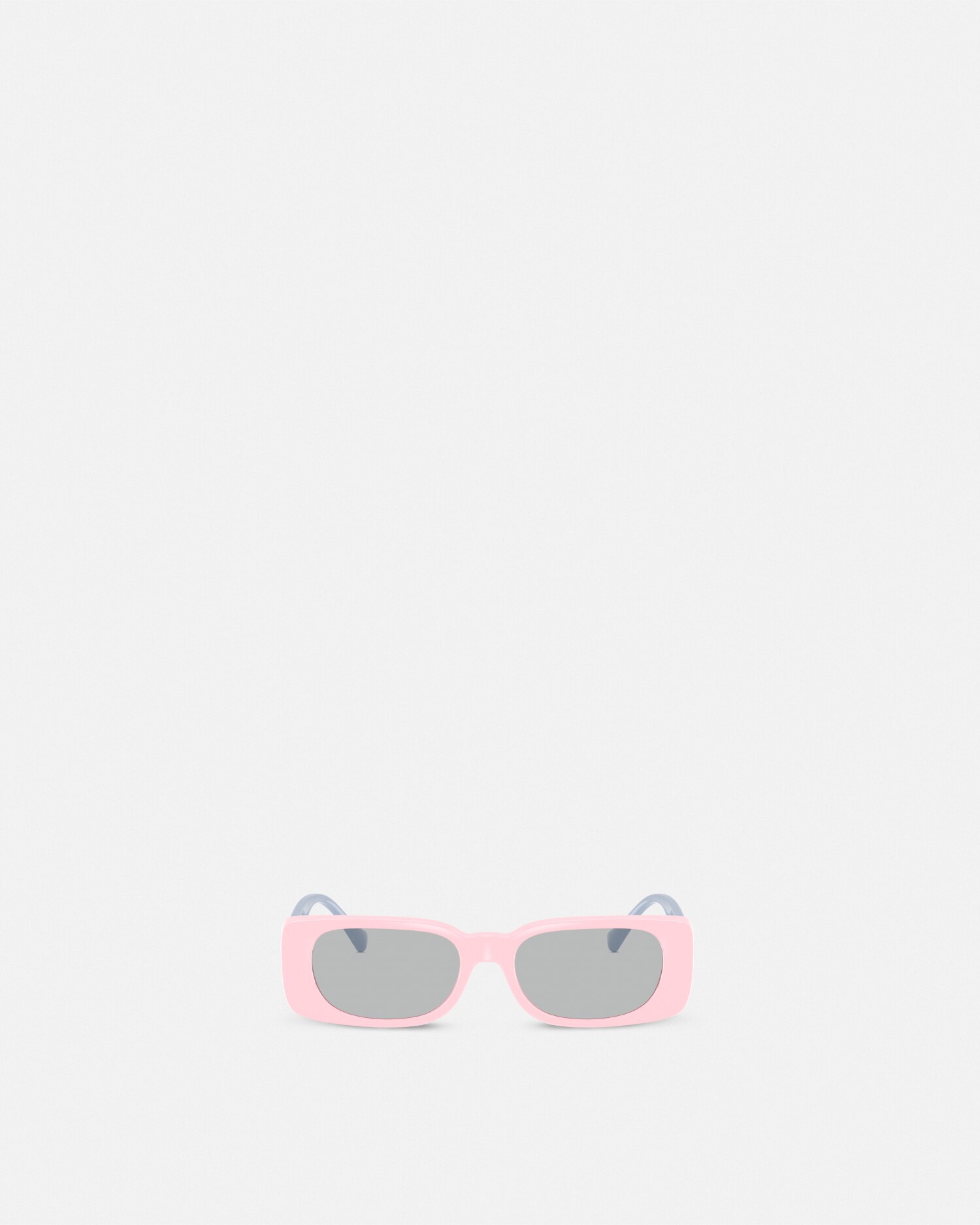 Versace Medusa Plaque Kids Rectangular Sunglasses In Light Pink