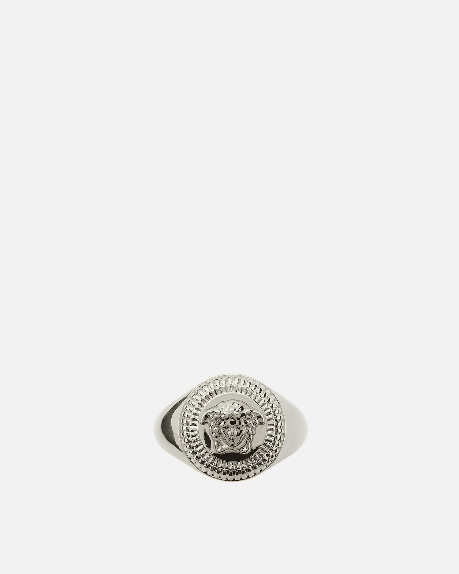 Versace Medusa Biggie Ring In Silver