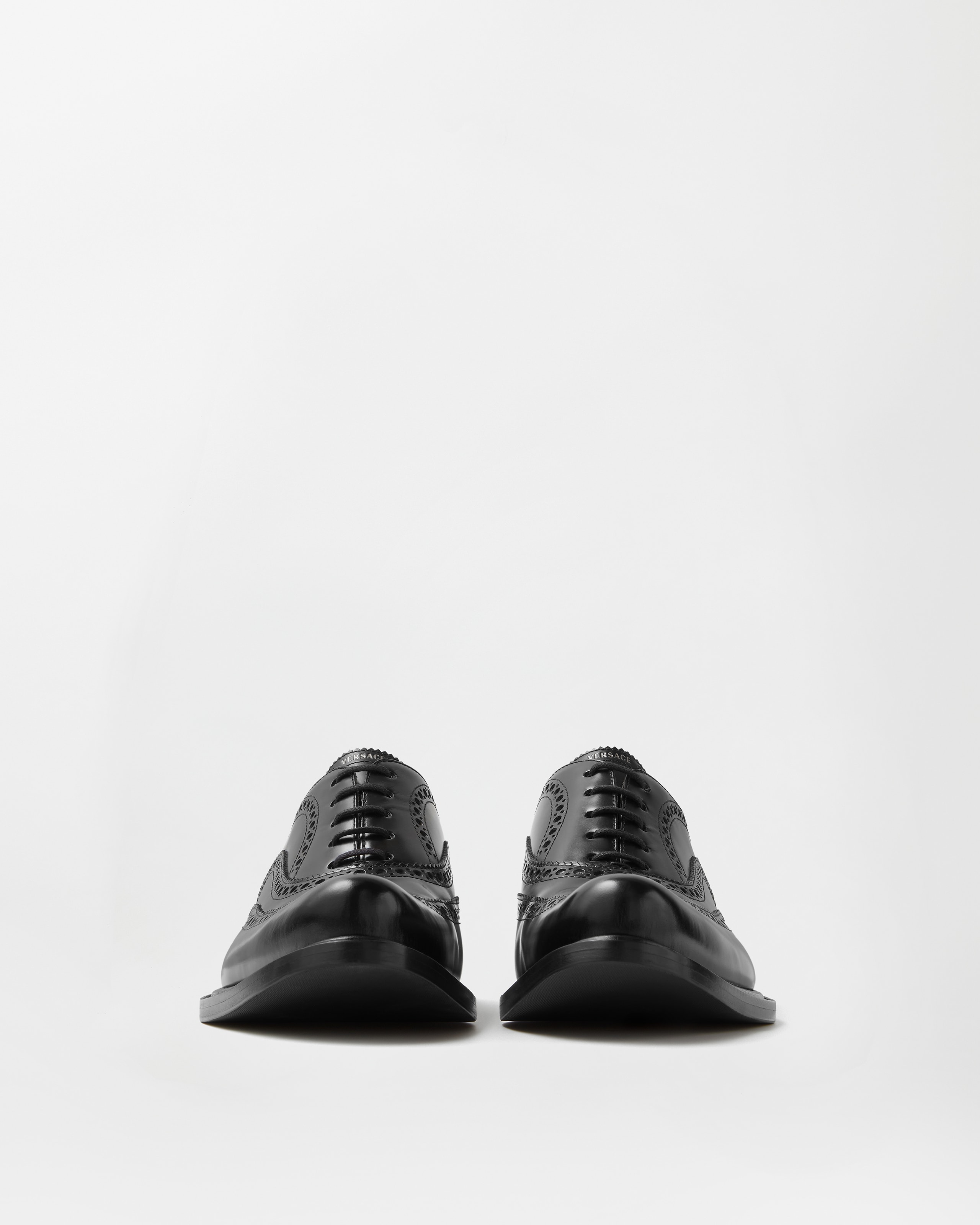 VERSACE CLASSIC V2 CABAL1 BLACK LEATHER LACE-UP MEN\'S DRESS SHOES - SIZE: 9 Versace Men main image 3