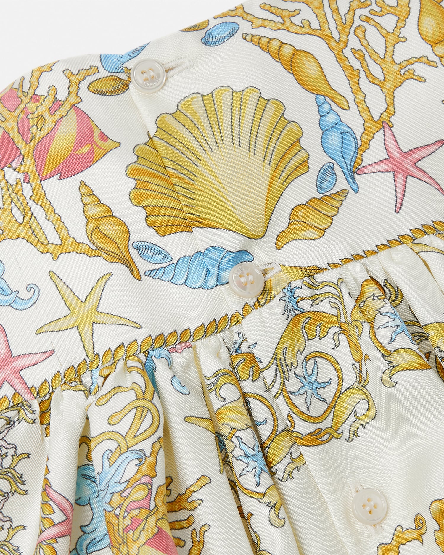 Underwater Barocco Silk Kids Dress