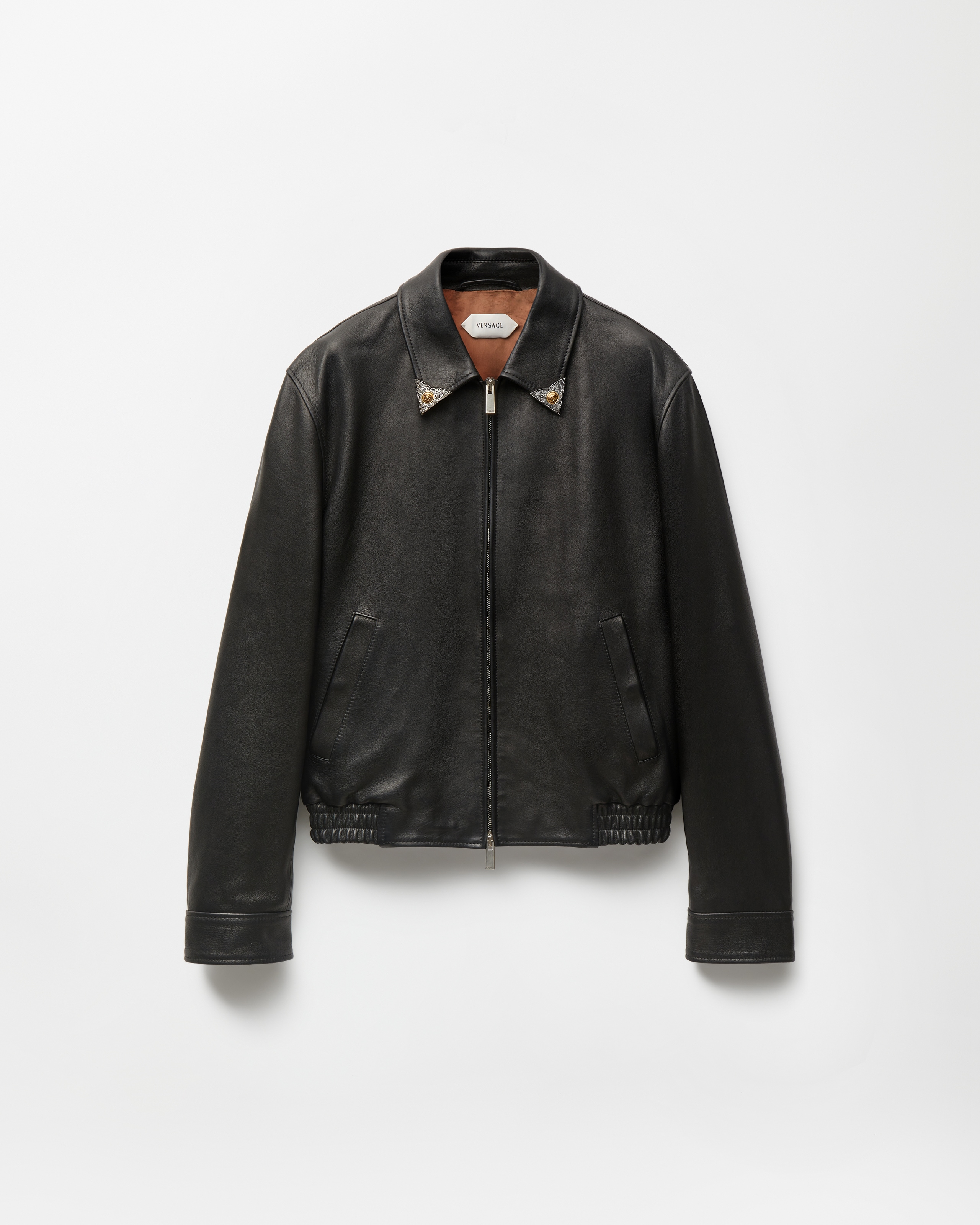 Versace Nappa Blouson In Black