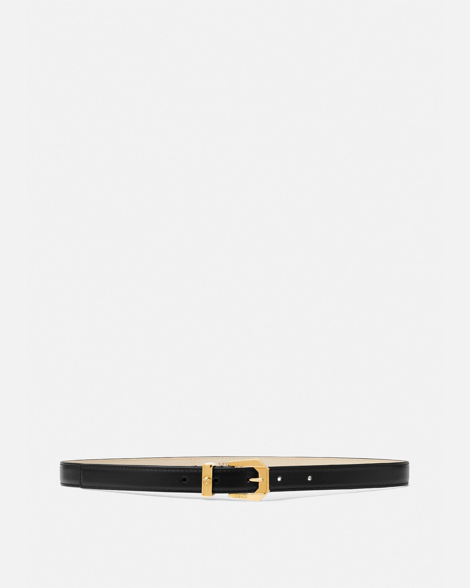 Medusa Heritage Leather Belt 0.8"