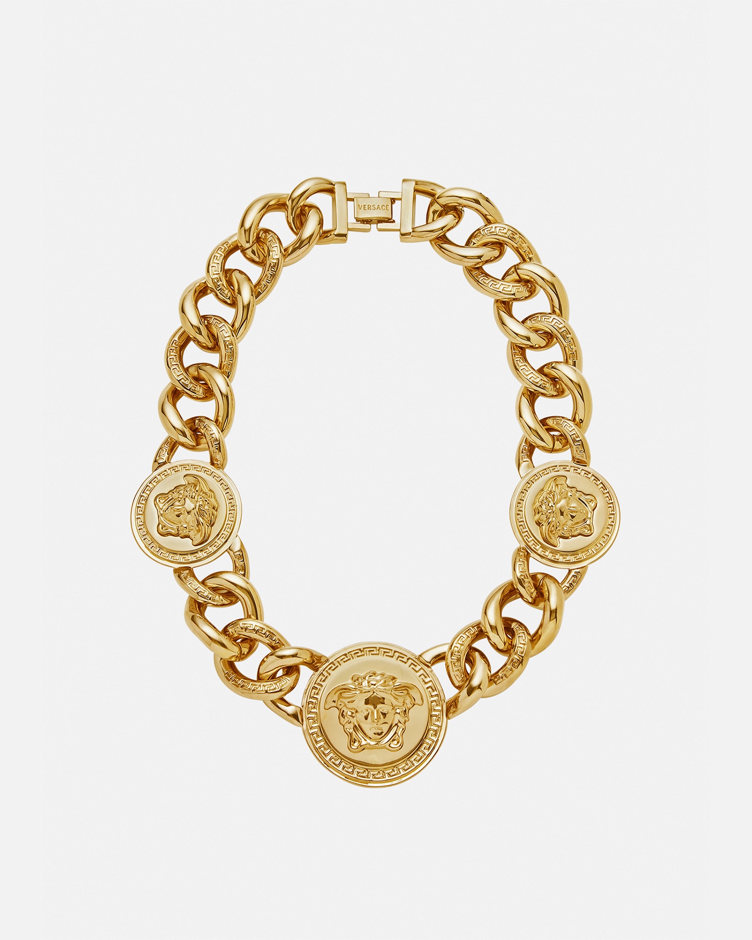 Versace Medusa Chain Necklace In Gold