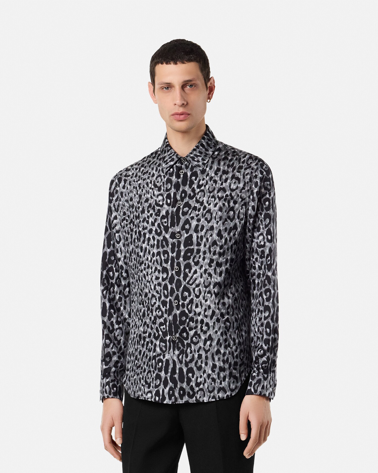 Leopard Silk Shirt