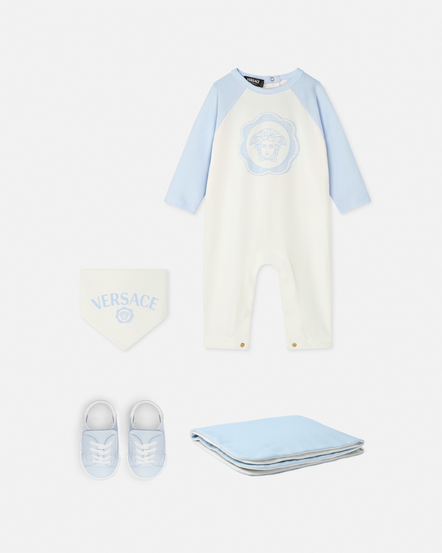 Versace Logo Baby Sleepsuit Set