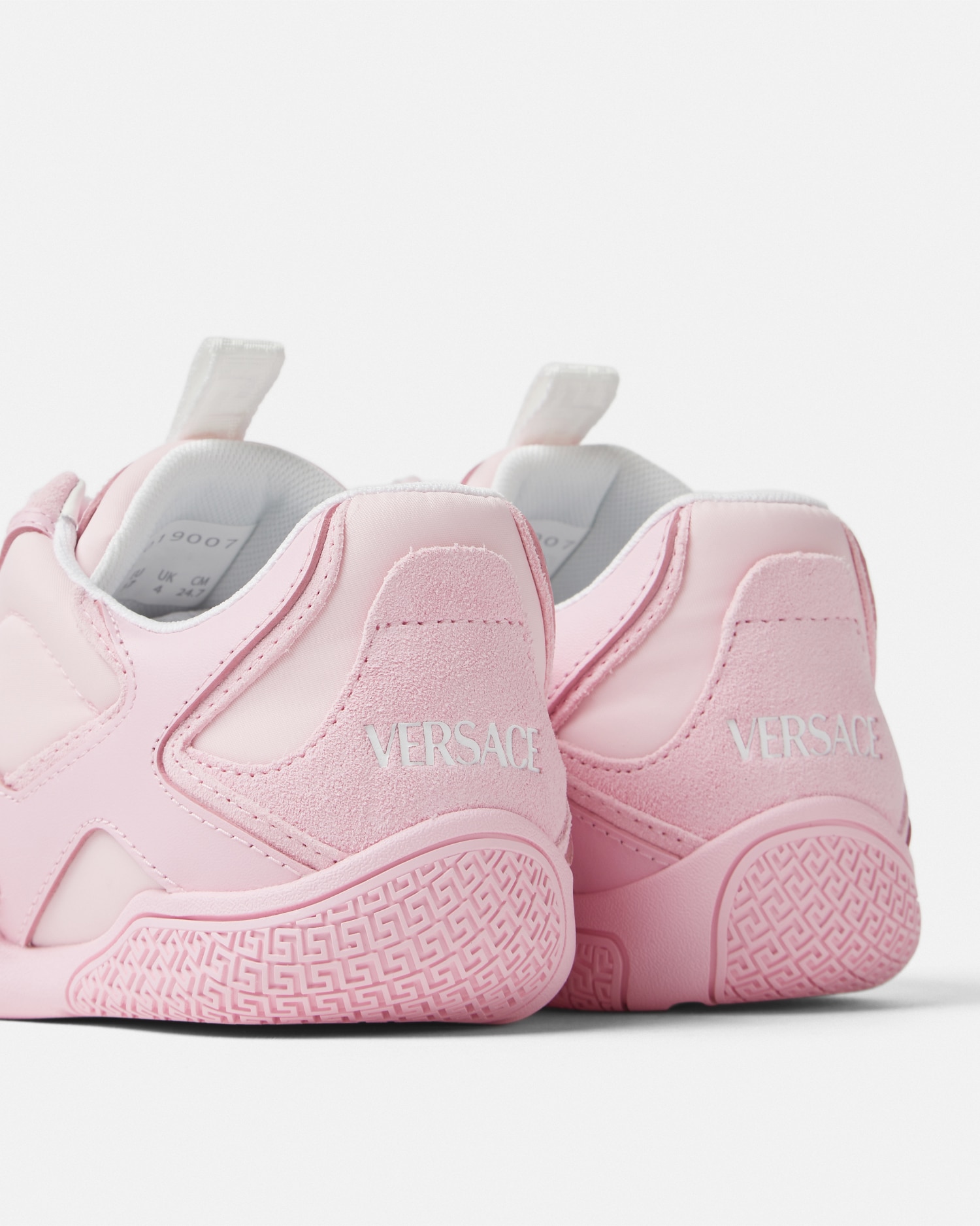 Galaxia Leather Sneakers Pink | VERSACE US