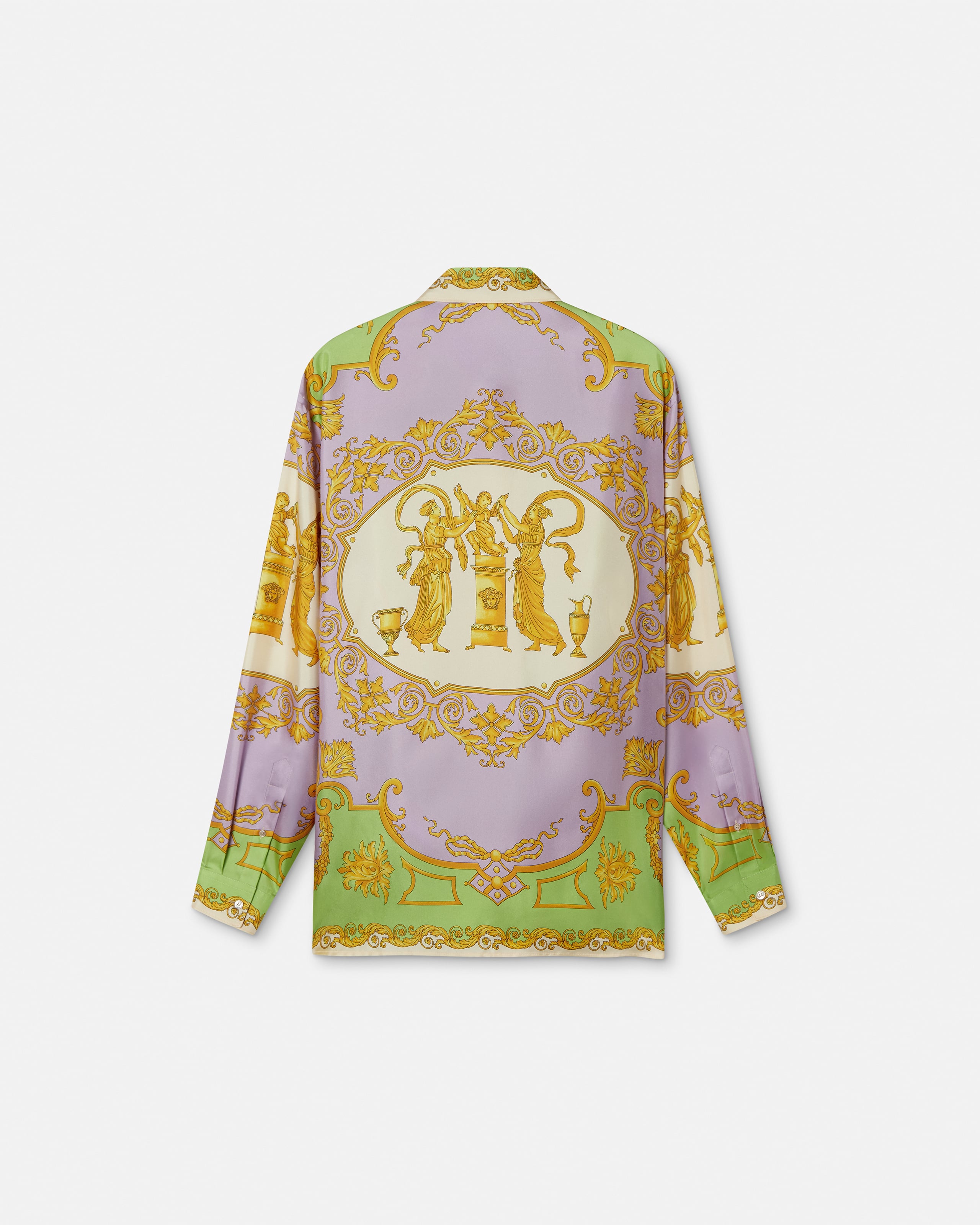 green emerald velvet dress Treasure Shirt Dress - Bone Gold main image 0