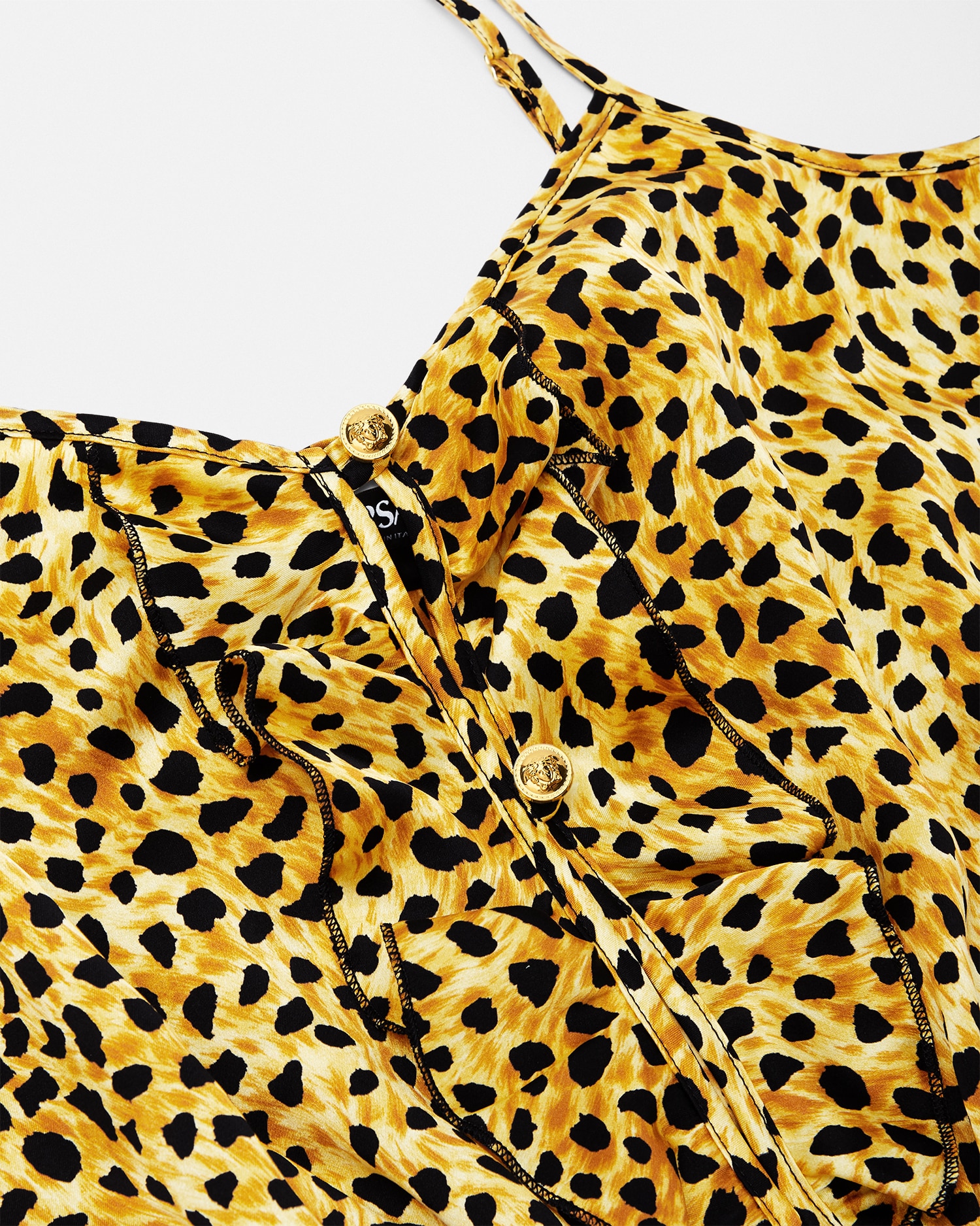 Cheetah Allover Silk Bodysuit