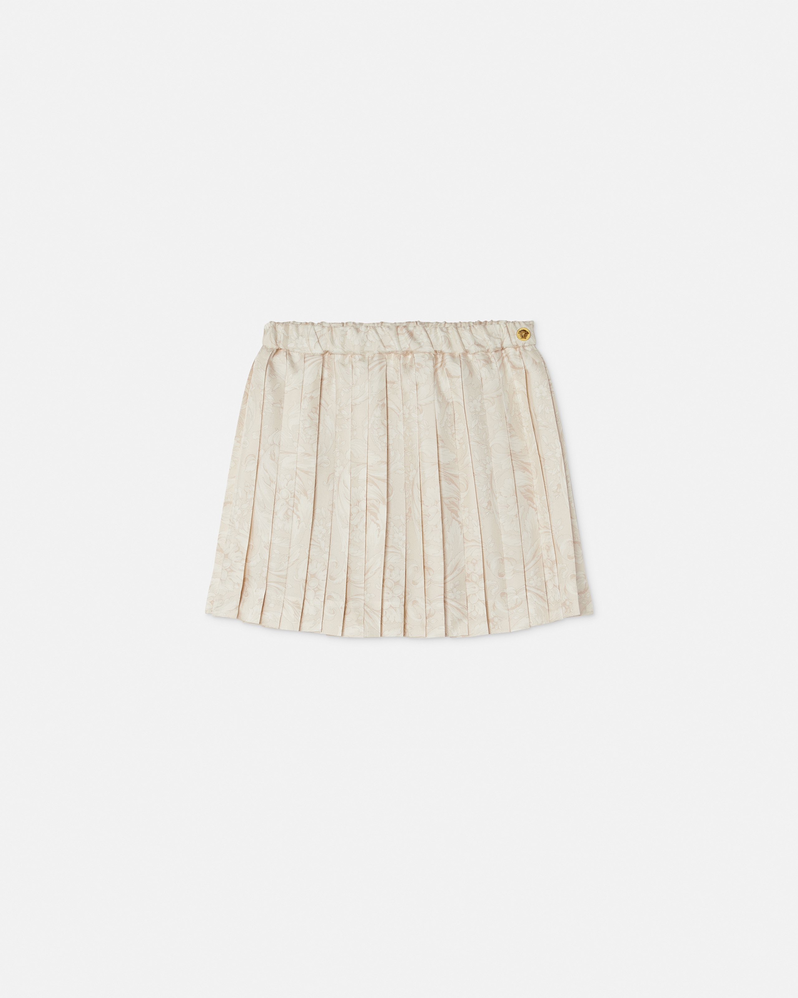 Kids Printed Twill Pleated Skirt