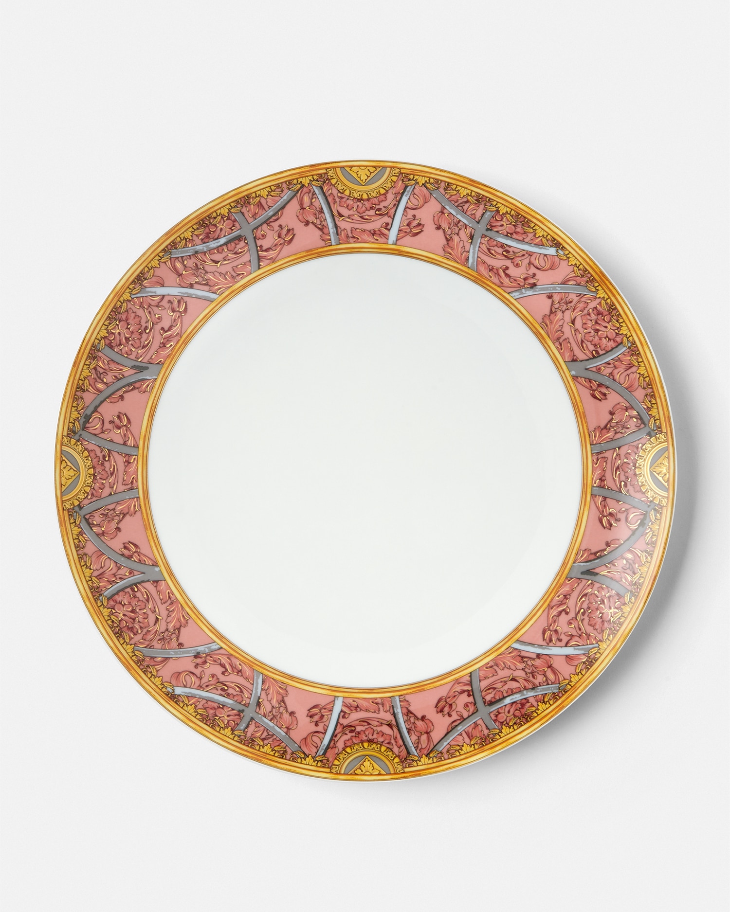 Versace Scala Del Palazzo Rosa Dinner Plate 28 Cm In Pink