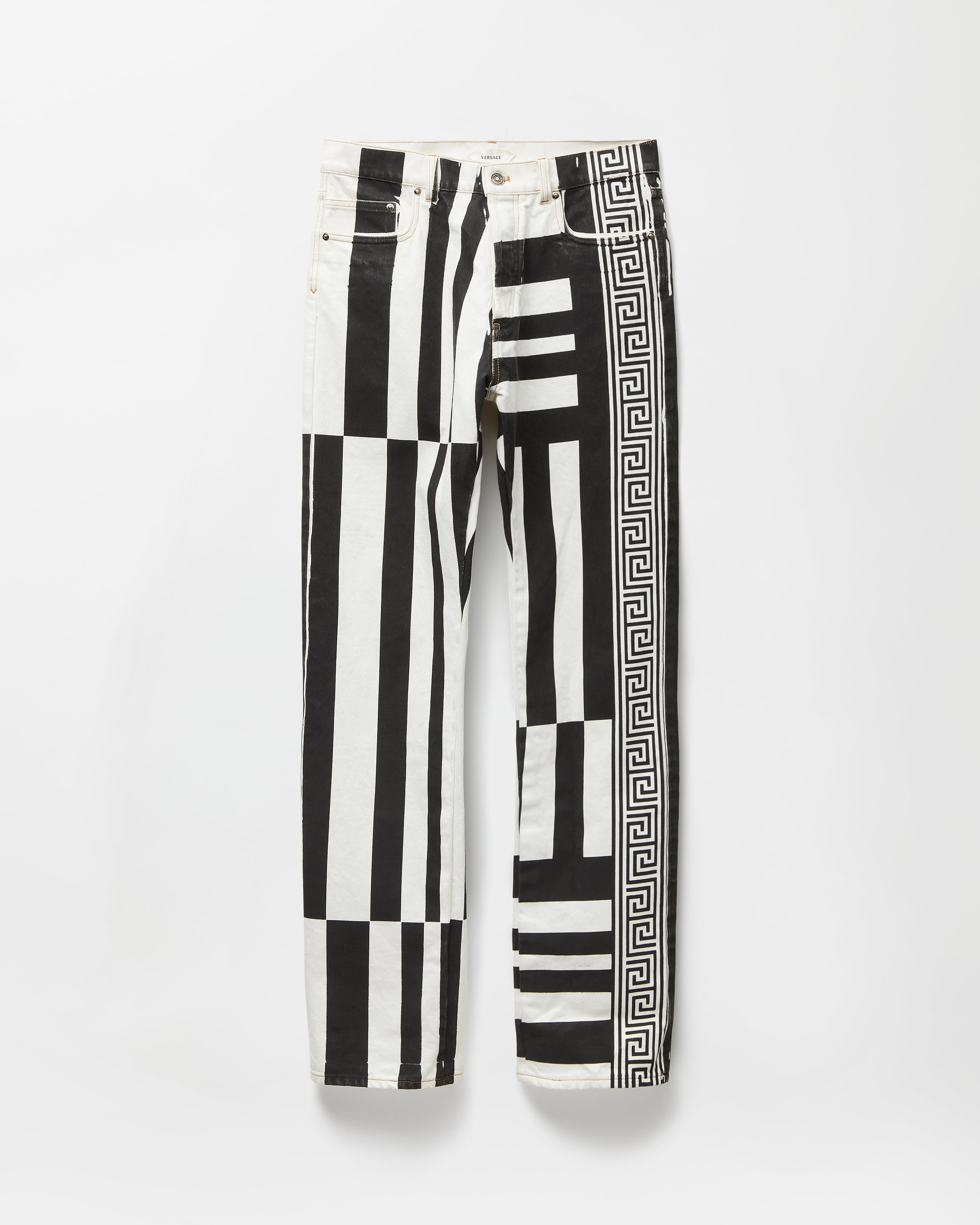 Versace Jean Droit Imprimé In Multi